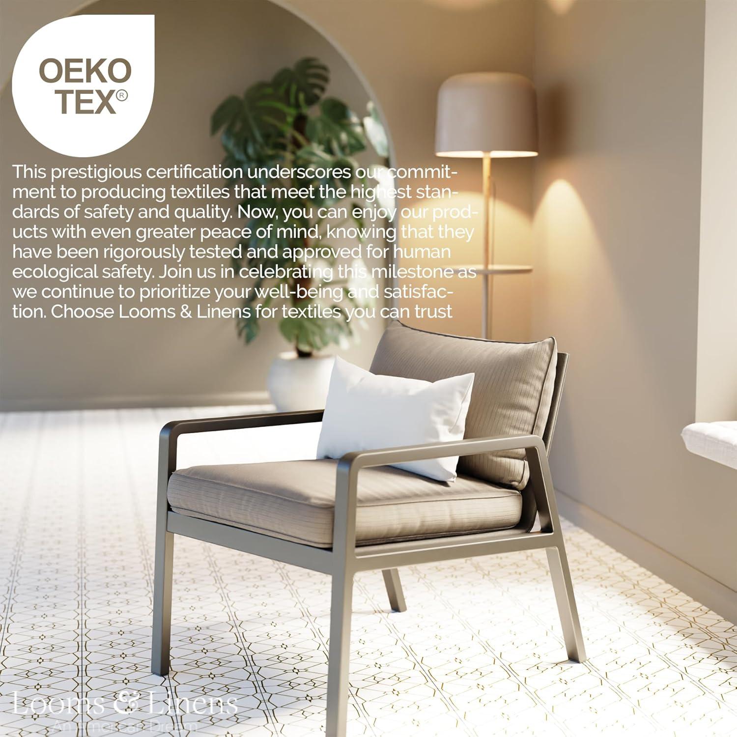 Inserto de Almohada Lumbar 12x16" Looms y Linens - Hipoalergénico