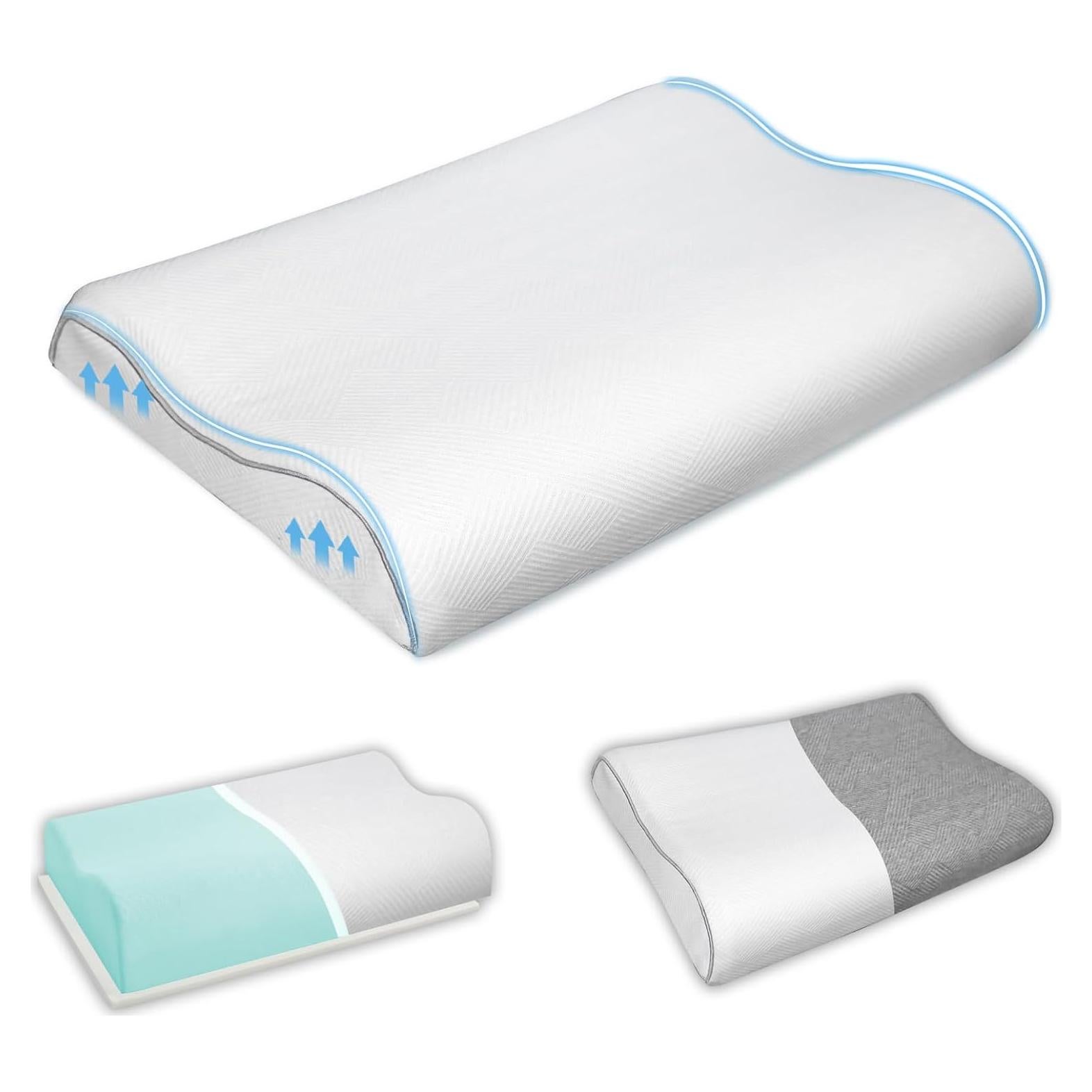 Almohada Cervical BSAFP Espuma de Memoria Transpirable 1.81kg