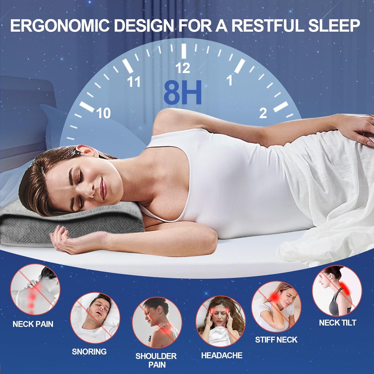 Almohada Cervical BSAFP Espuma de Memoria Transpirable 1.81kg