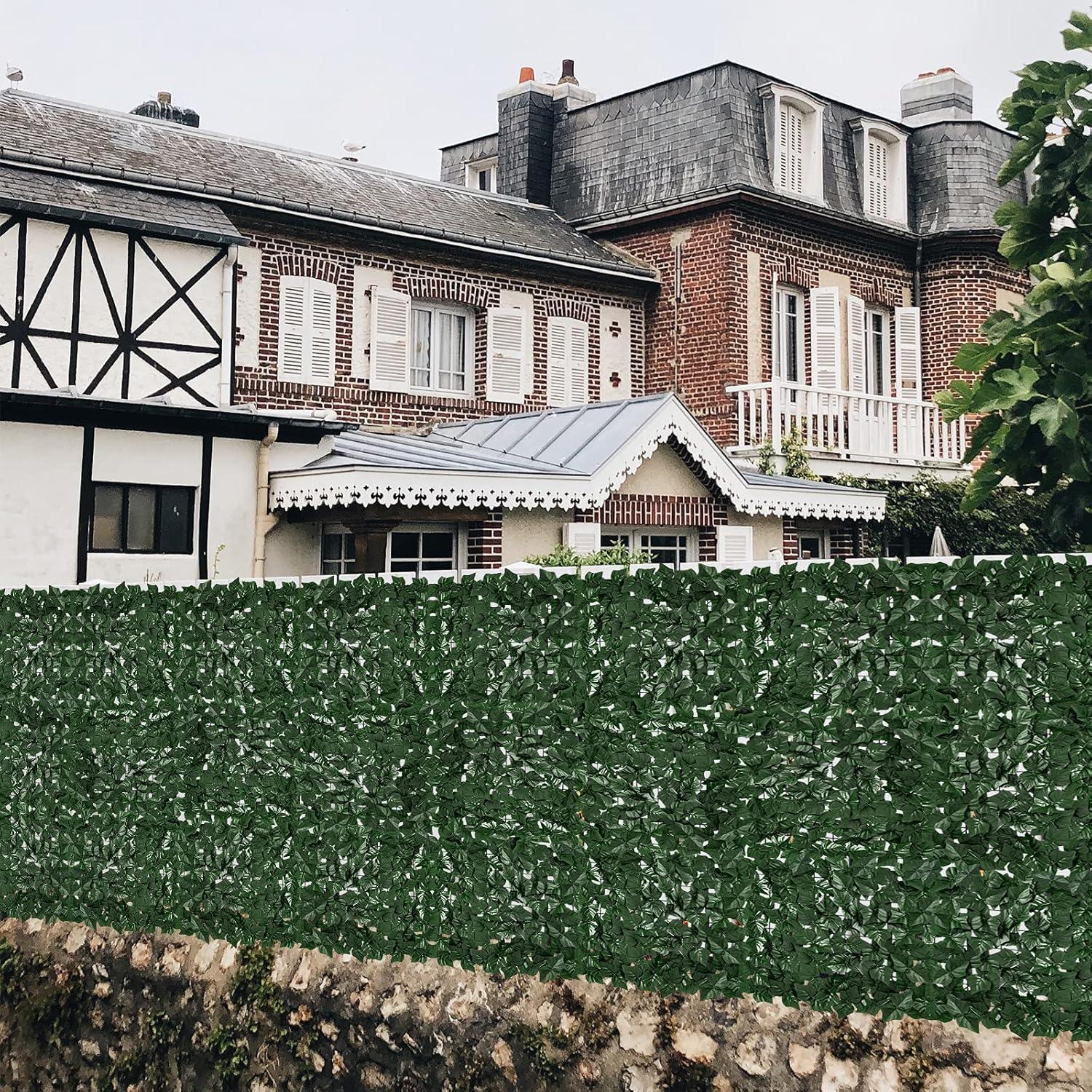 Pantalla de Privacidad Hiedra Artificial Moeput 250x100 cm Verde