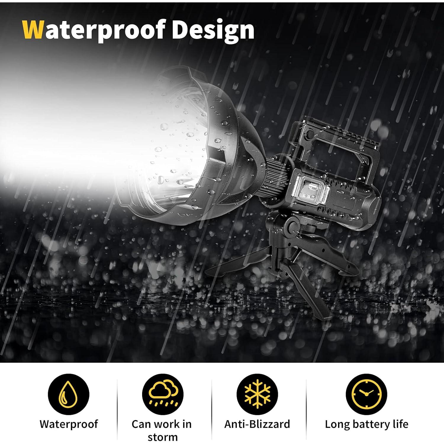 Linterna LED Recargable Yongkist P90 8000 Lúmenes 4 Modos