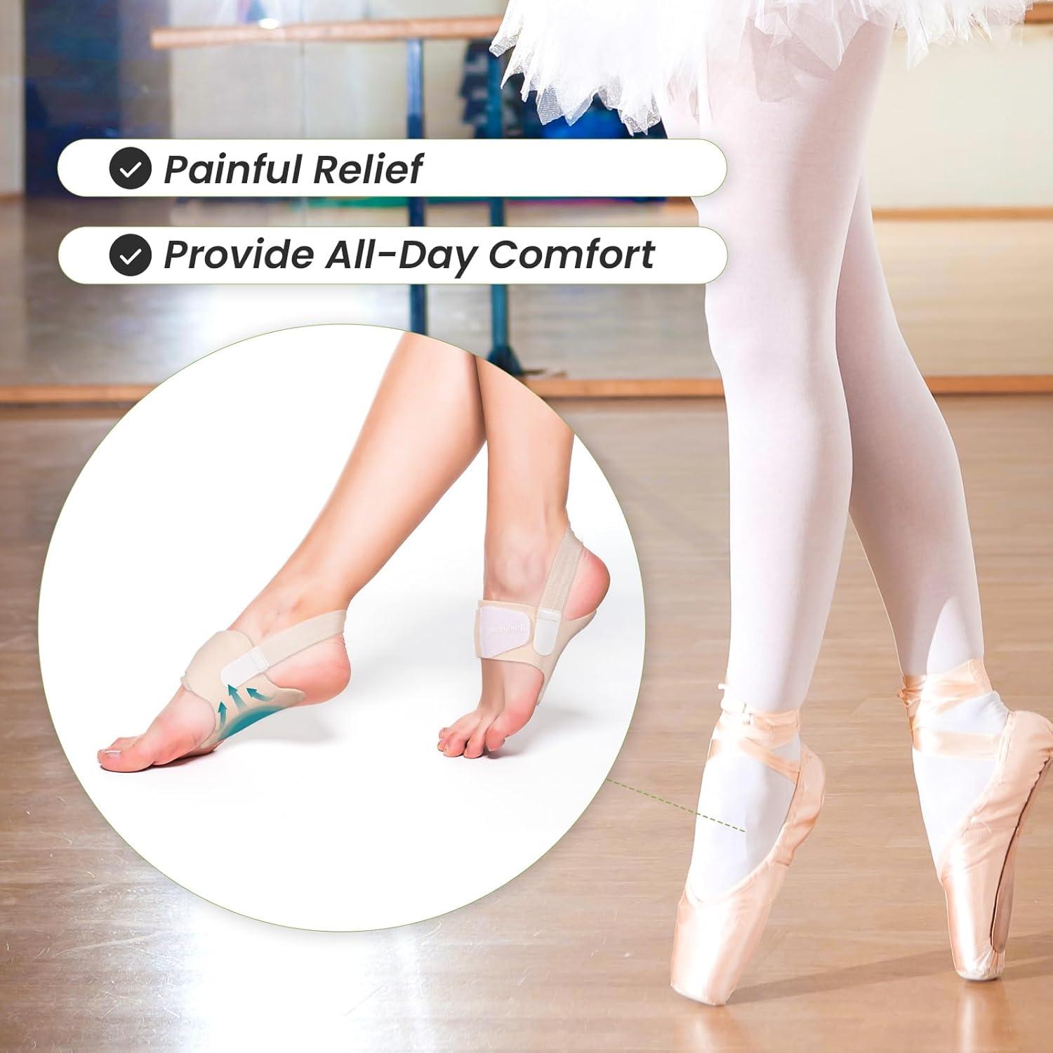 Soportes de Arco Bukihome Ajustables para Fascitis Plantar - Beige