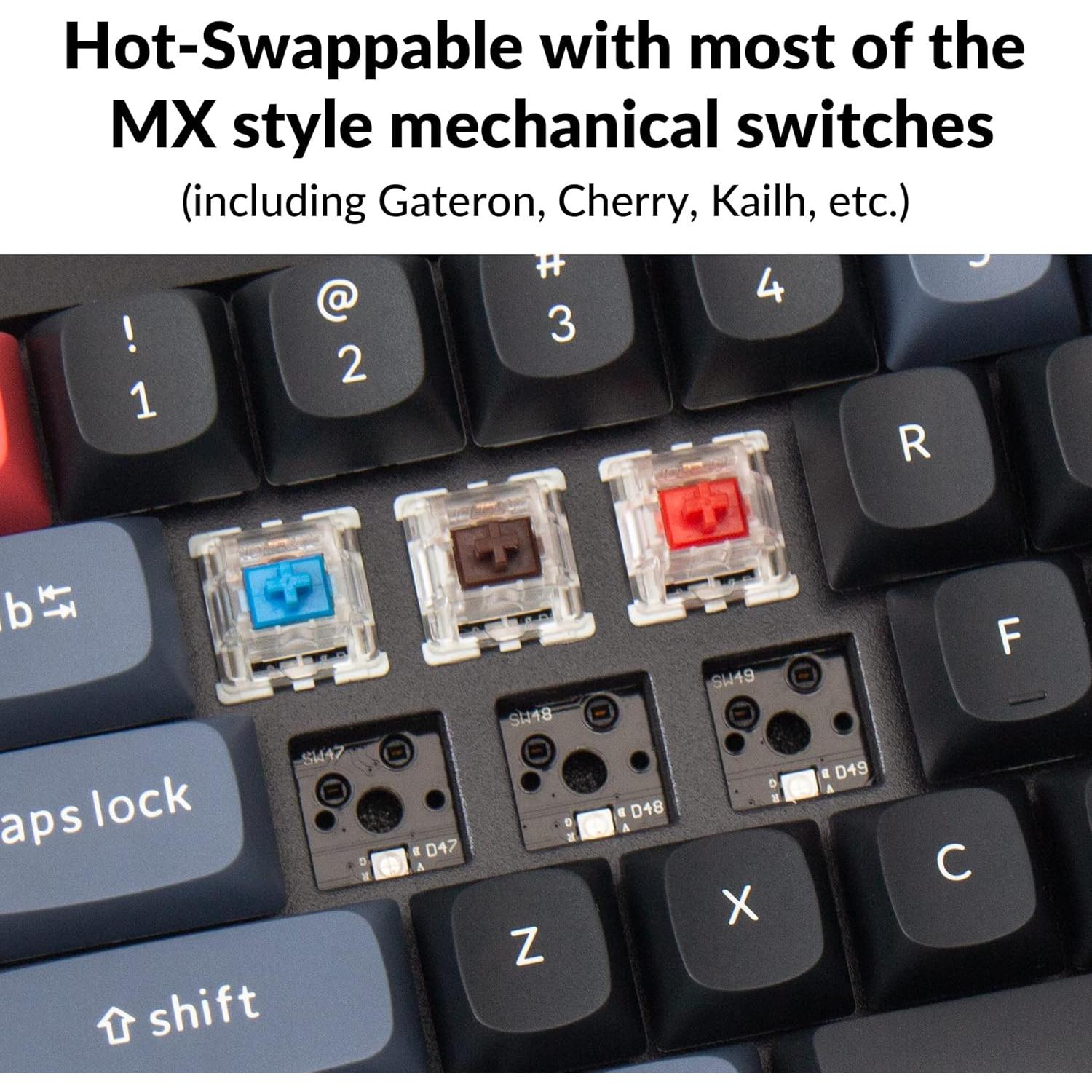 Teclado Mecánico Personalizable Keychron Q7 - Gateron Azul