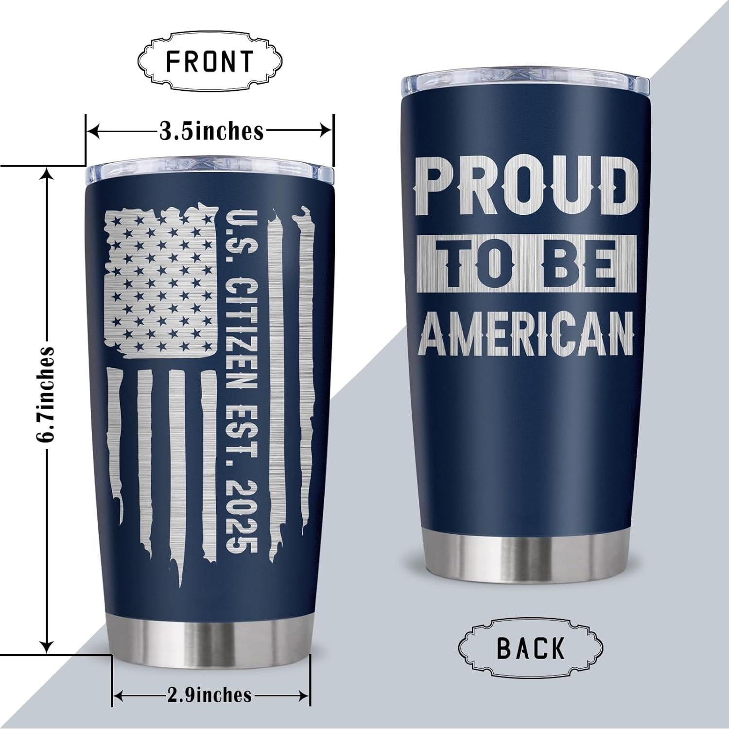 Vaso Aislado 20Oz Ladyhold Acero Inoxidable Americano