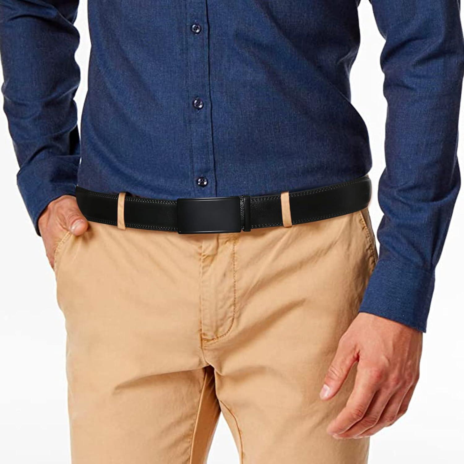 Cinturón de Cuero SENDEFN Ajustable 81 a 116 cm con Hebilla