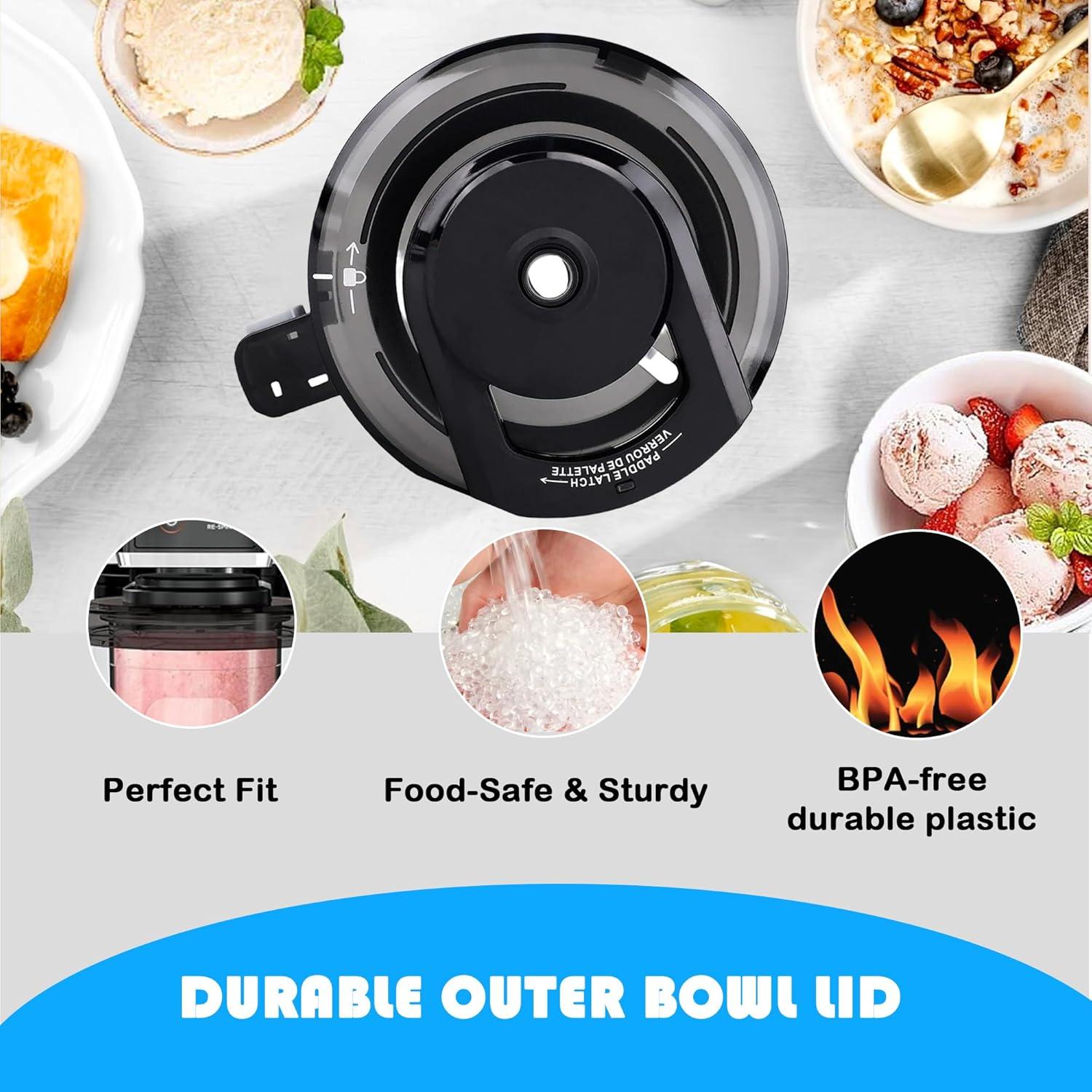 Tapa de Tazón Exterior Workkeep para Ninja Creami NC301 y más