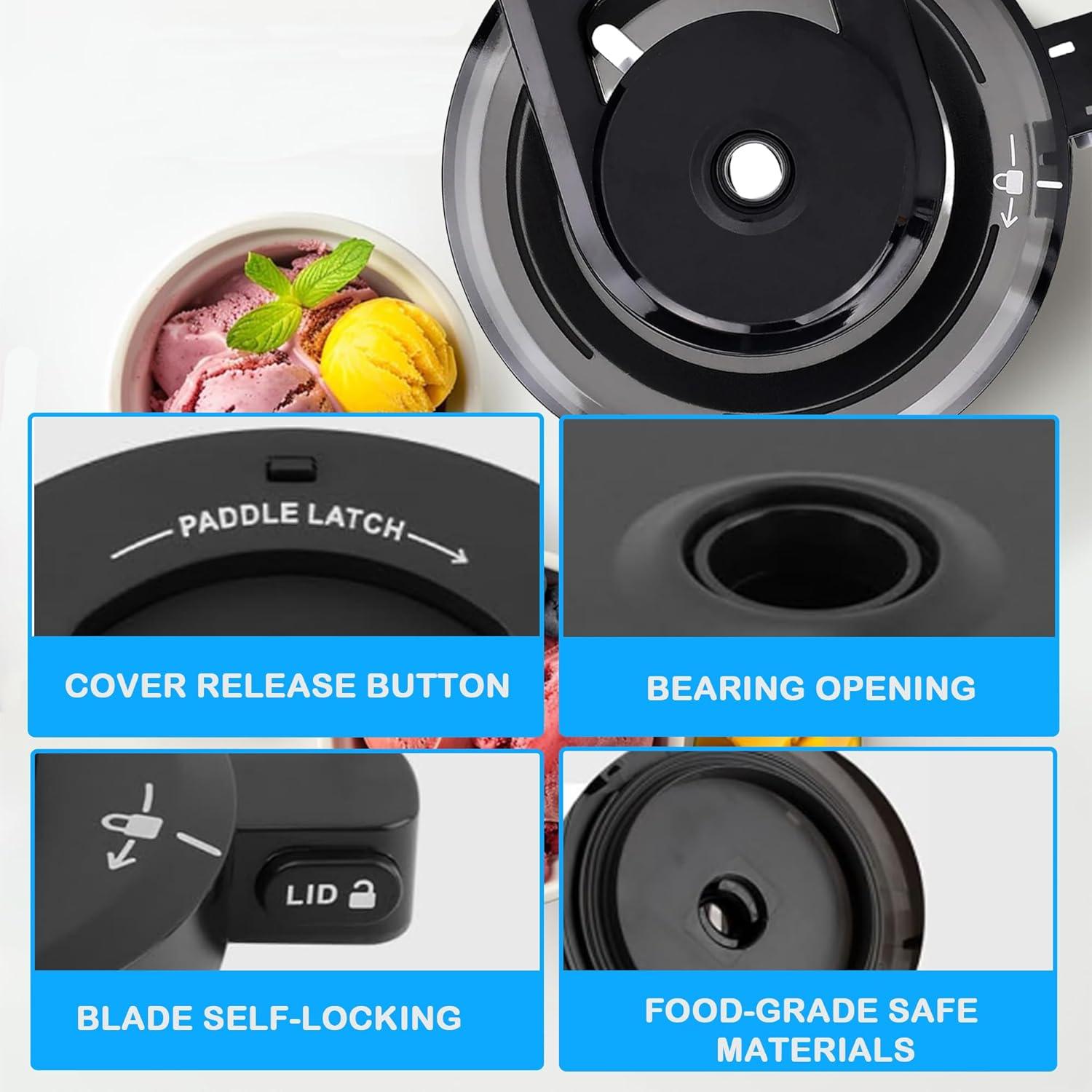 Tapa de Tazón Exterior Workkeep para Ninja Creami NC301 y más