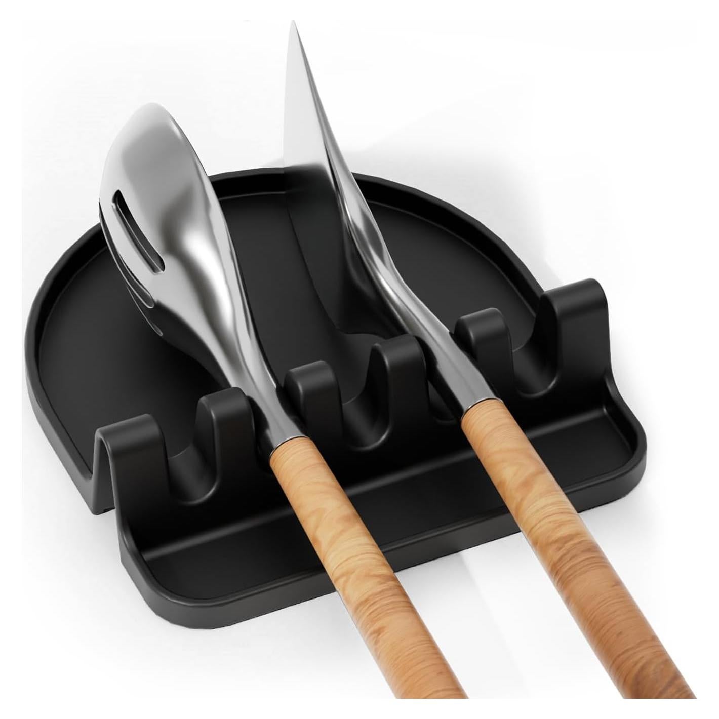 Soporte para Utensilios de Cocina Yootado, Reposapucheros Silicona 14x15.24cm