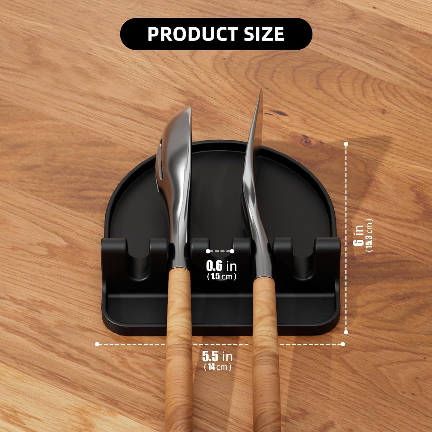 Soporte para Utensilios de Cocina Yootado, Reposapucheros Silicona 14x15.24cm