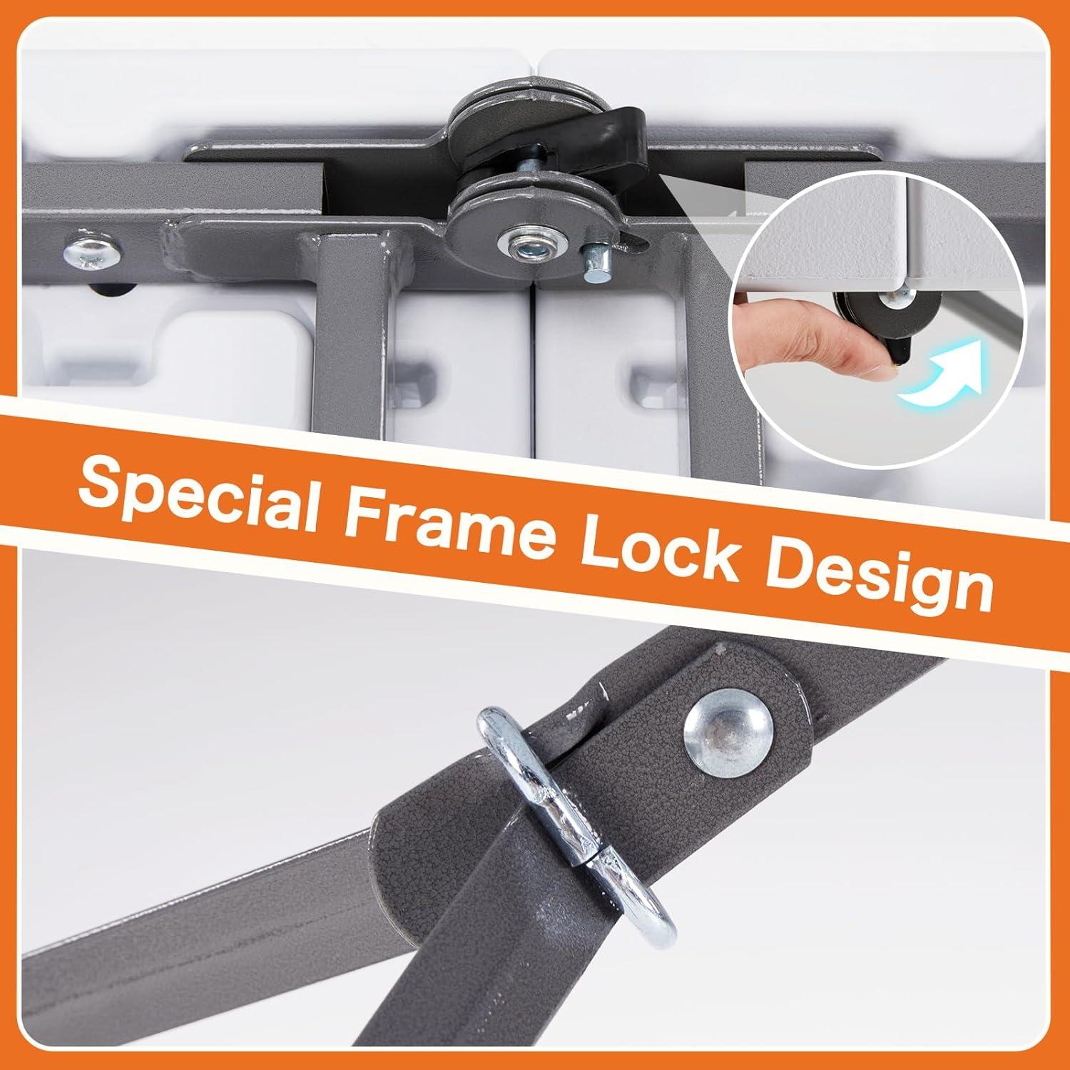 Mesa Plegable Sweetcrispy 1.22m Blanca para Camping y Picnic