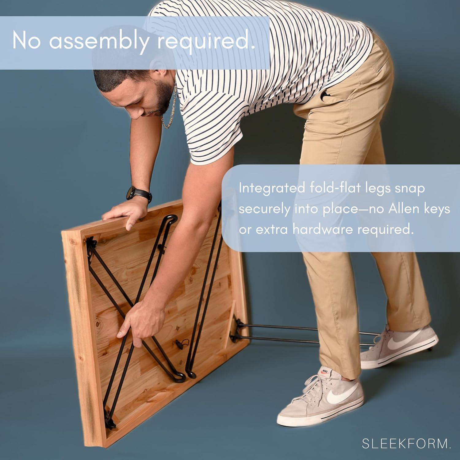 Mesa Plegable Sleekform de Madera Abeto 109.9x56.5 cm