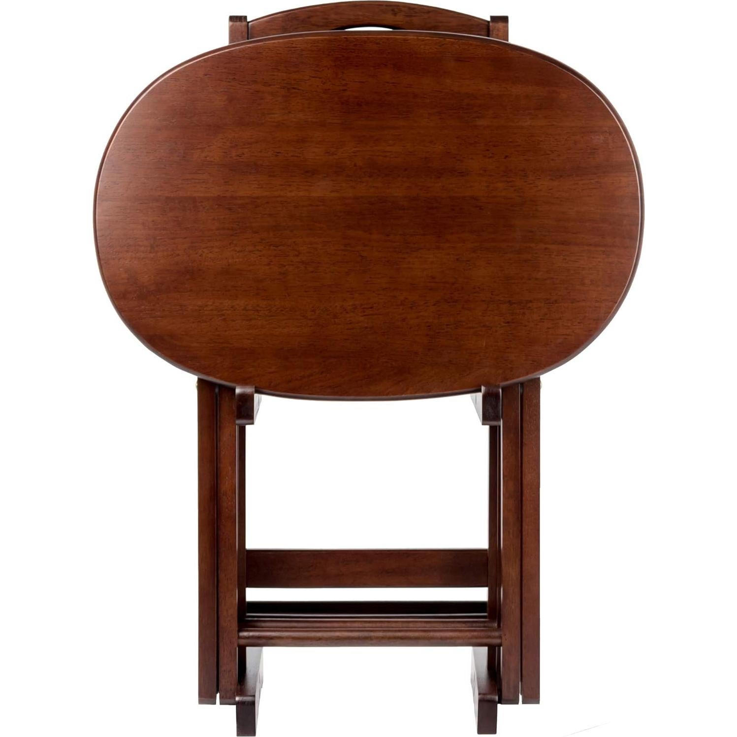 Conjunto de Mesas de Aperitivos Winsome Nathan 5 Piezas Cappuccino