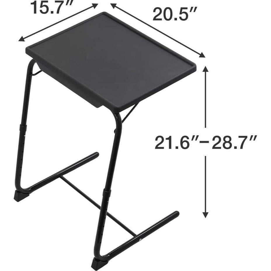 Mesa de bandeja plegable Japard para TV, altura ajustable 72.9 cm