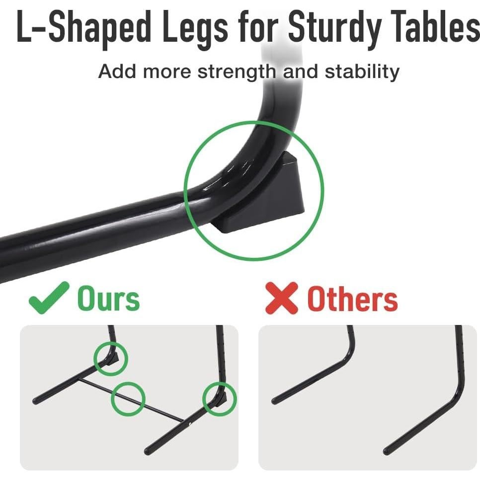 Mesa de bandeja plegable Japard para TV, altura ajustable 72.9 cm