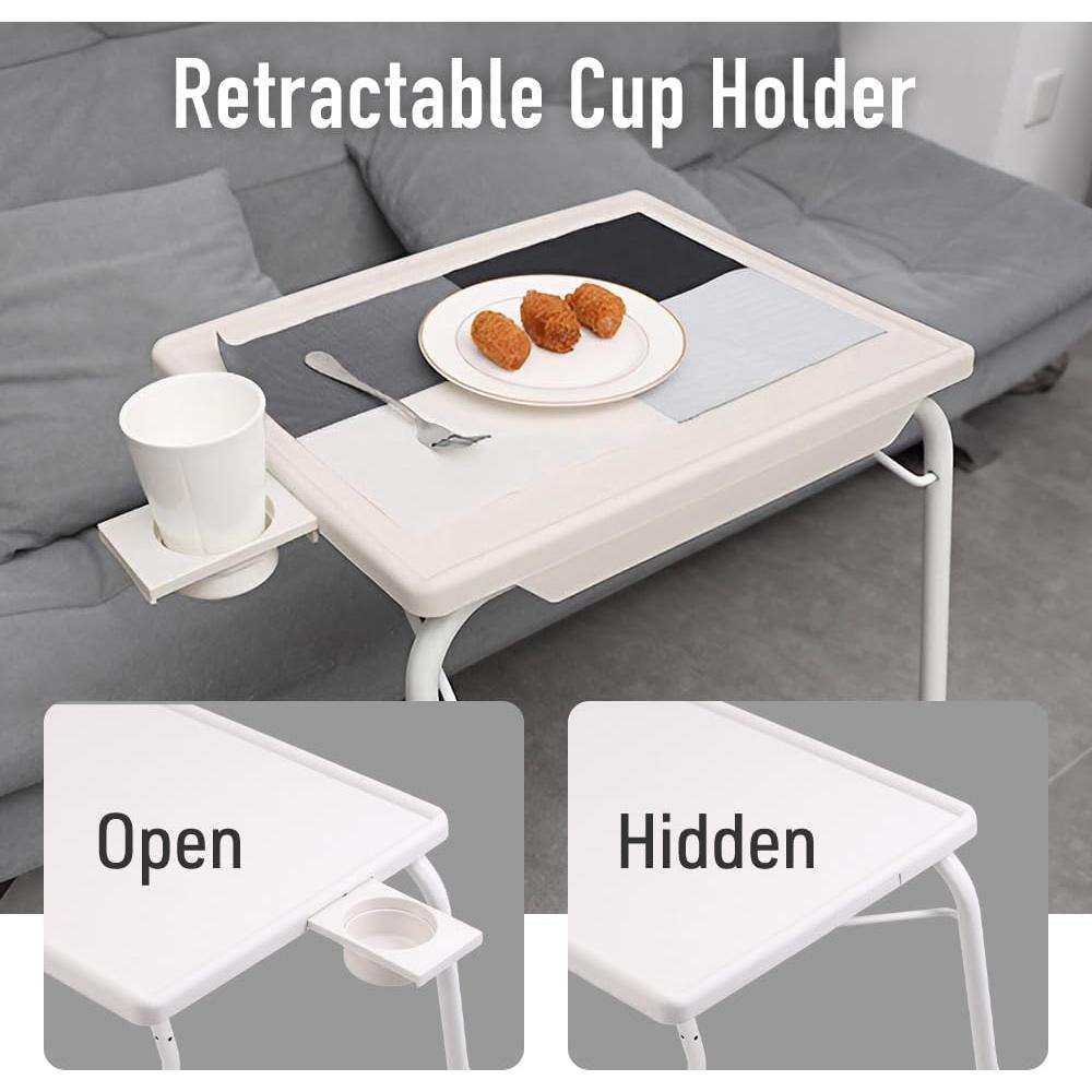 Mesa de bandeja plegable Japard para TV, altura ajustable 72.9 cm