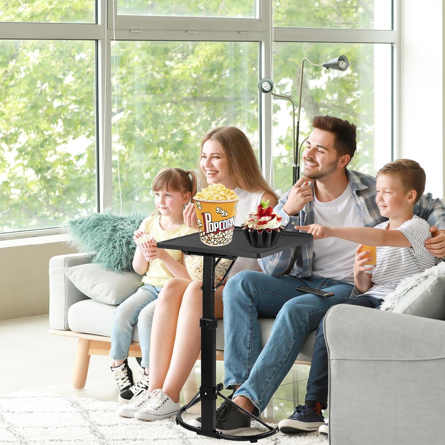 Mesa de TV Plegable Gocamptoo Ajustable 43x76.5cm Negra