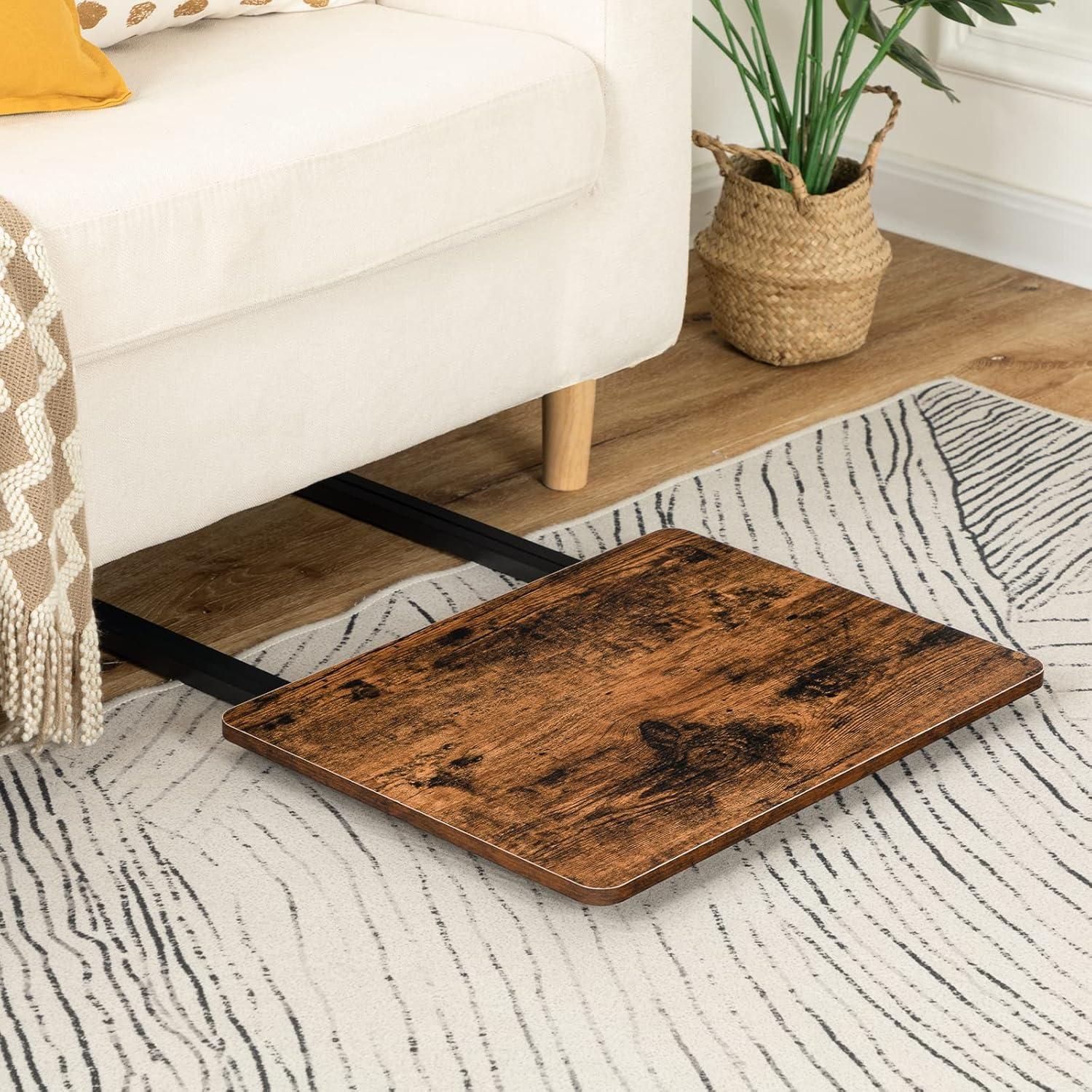 Mesa de bandeja de TV plegable HOOBRO 48x36 cm marrón rústico