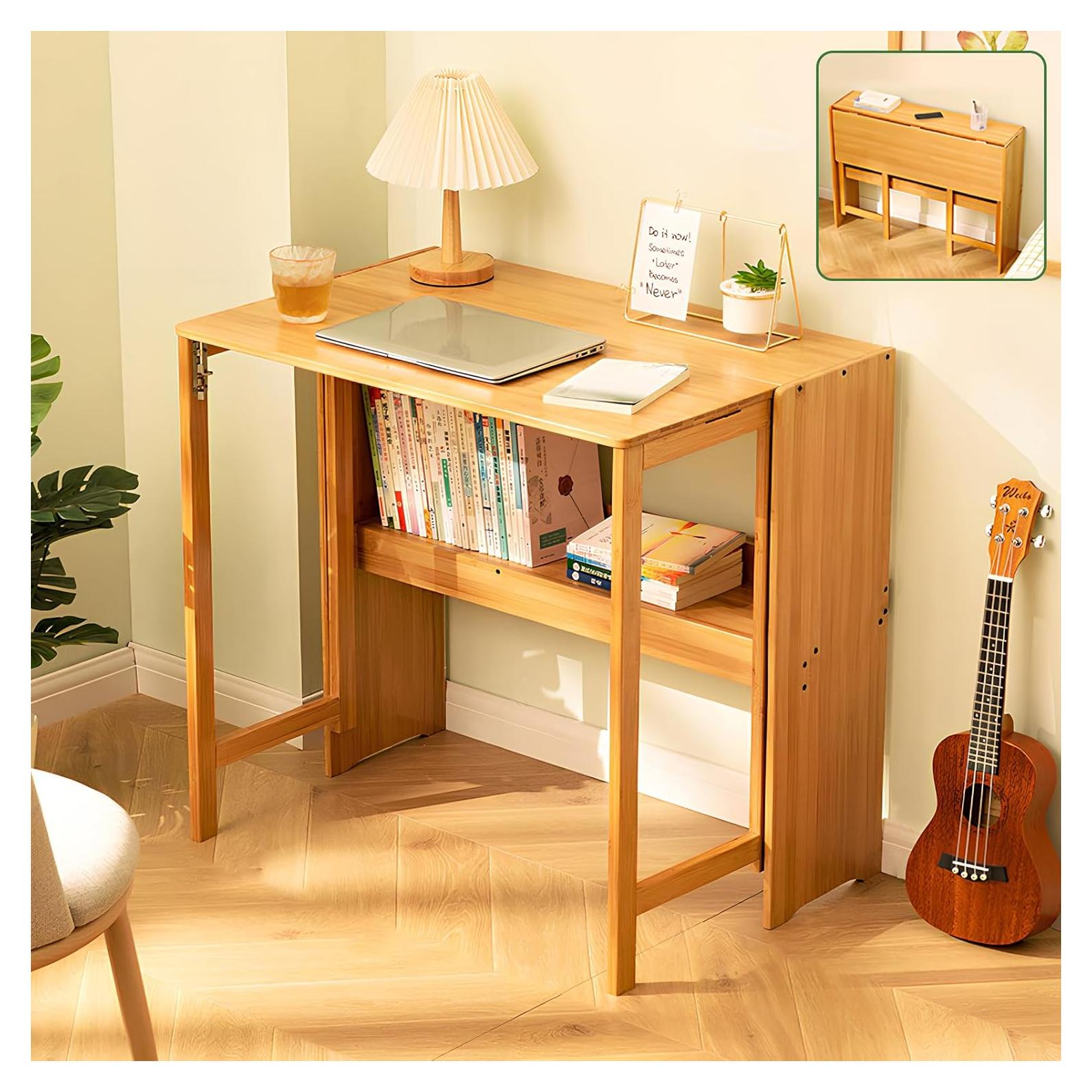 Escritorio Plegable Dezyfurni DJ-Desk-01 Bambú Natural 75.95 cm