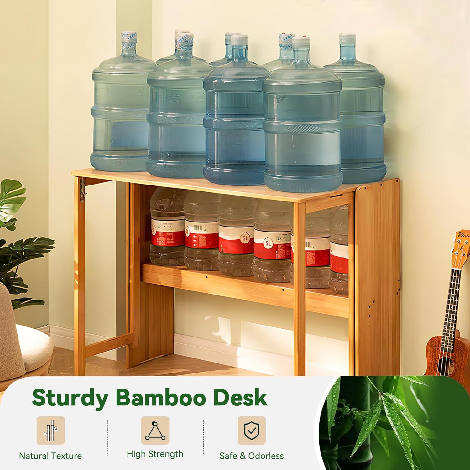 Escritorio Plegable Dezyfurni DJ-Desk-01 Bambú Natural 75.95 cm