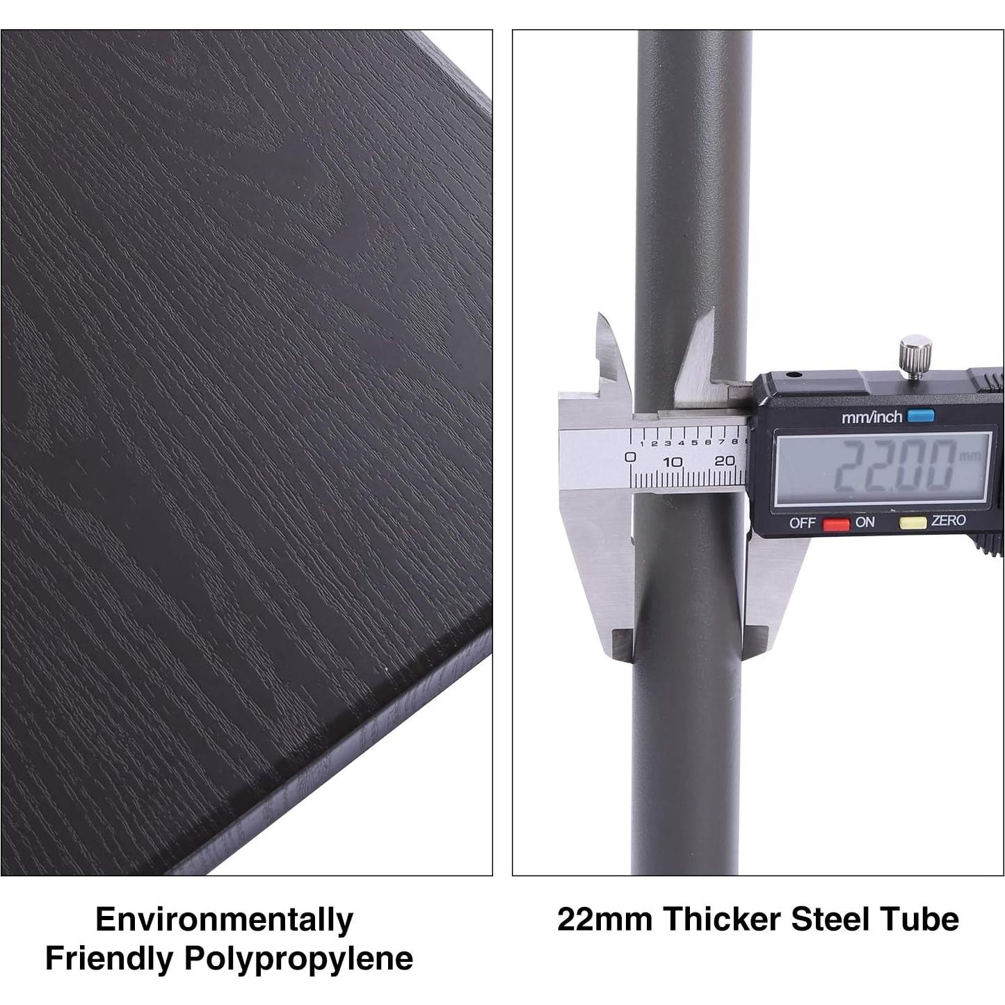 Mesa Plegable Cuadrada REDCAMP 86.36 cm Resina Marrón