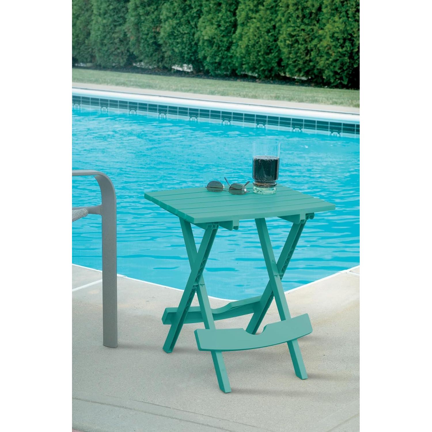 Mesa Lateral Plegable Quik-Fold® Adams Verde 76.2x44.1 cm