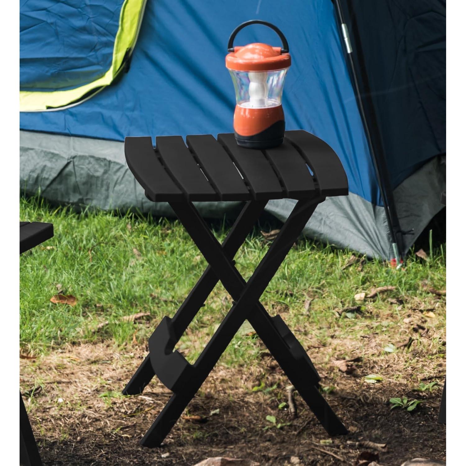 Mesa Lateral Plegable Quik-Fold® Adams - Negra 44x38 cm