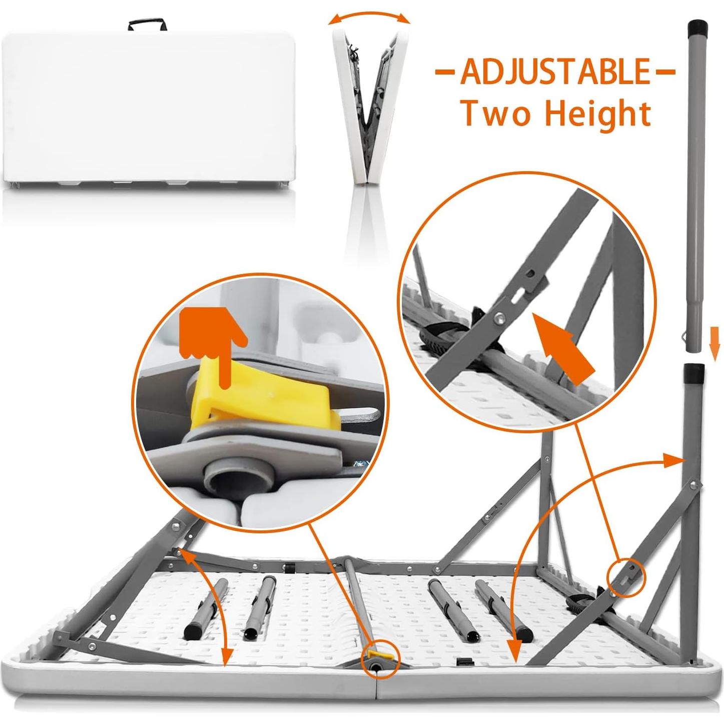 Mesa Plegable Cuadrada CAMP SOLUTIONS 86.36 cm Resistente