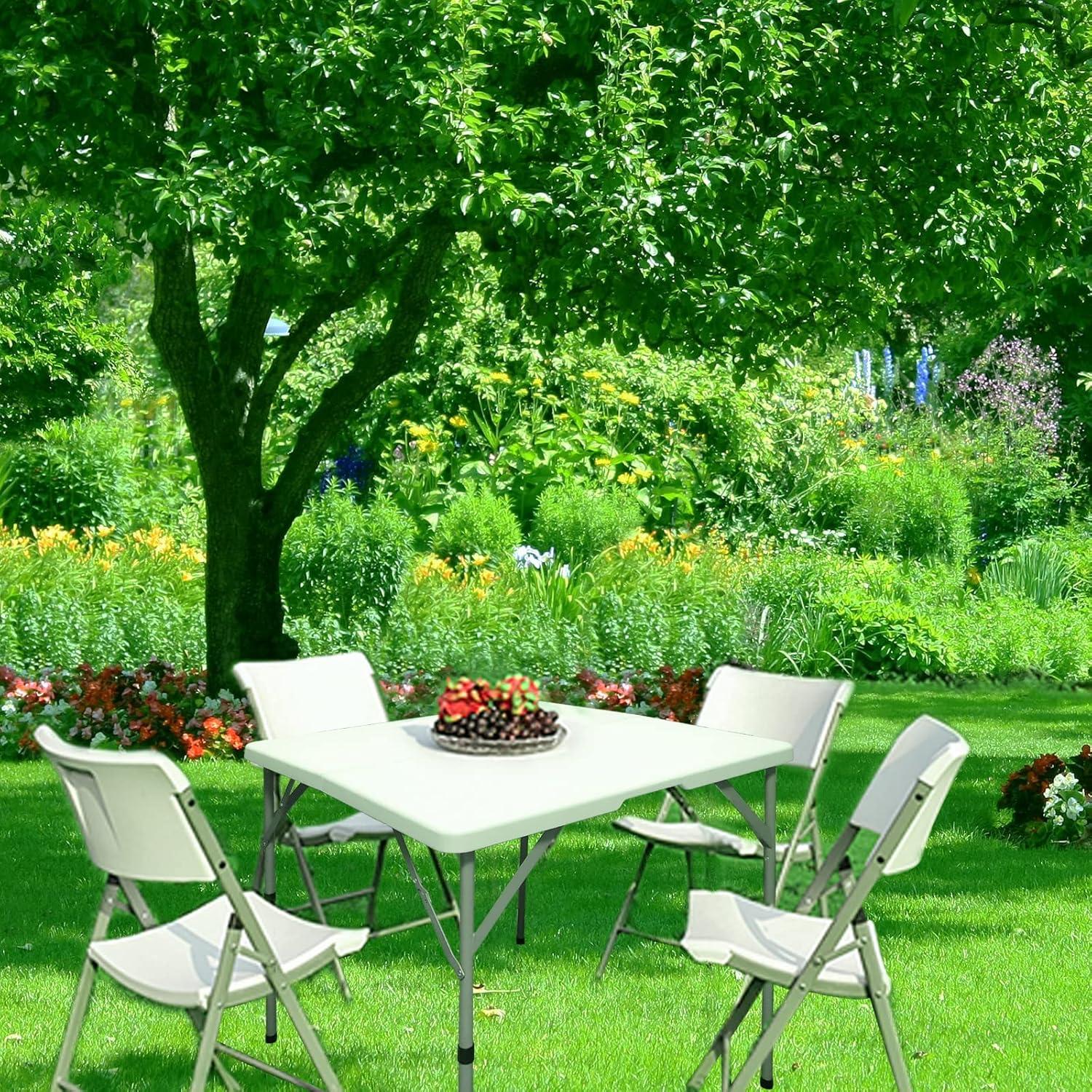 Mesa Plegable Cuadrada CAMP SOLUTIONS 86.36 cm Resistente