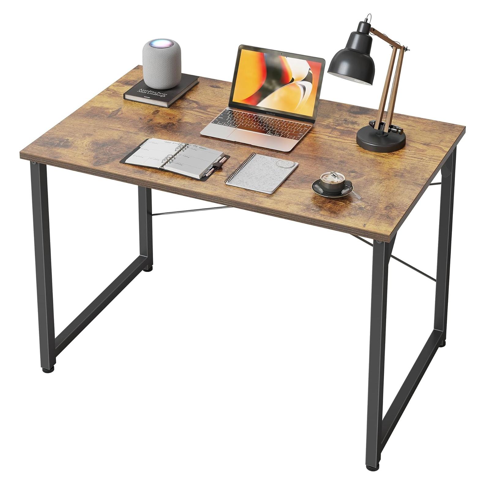 Escritorio CubiCubi 81 cm Marrón Rústico para Oficina en Casa