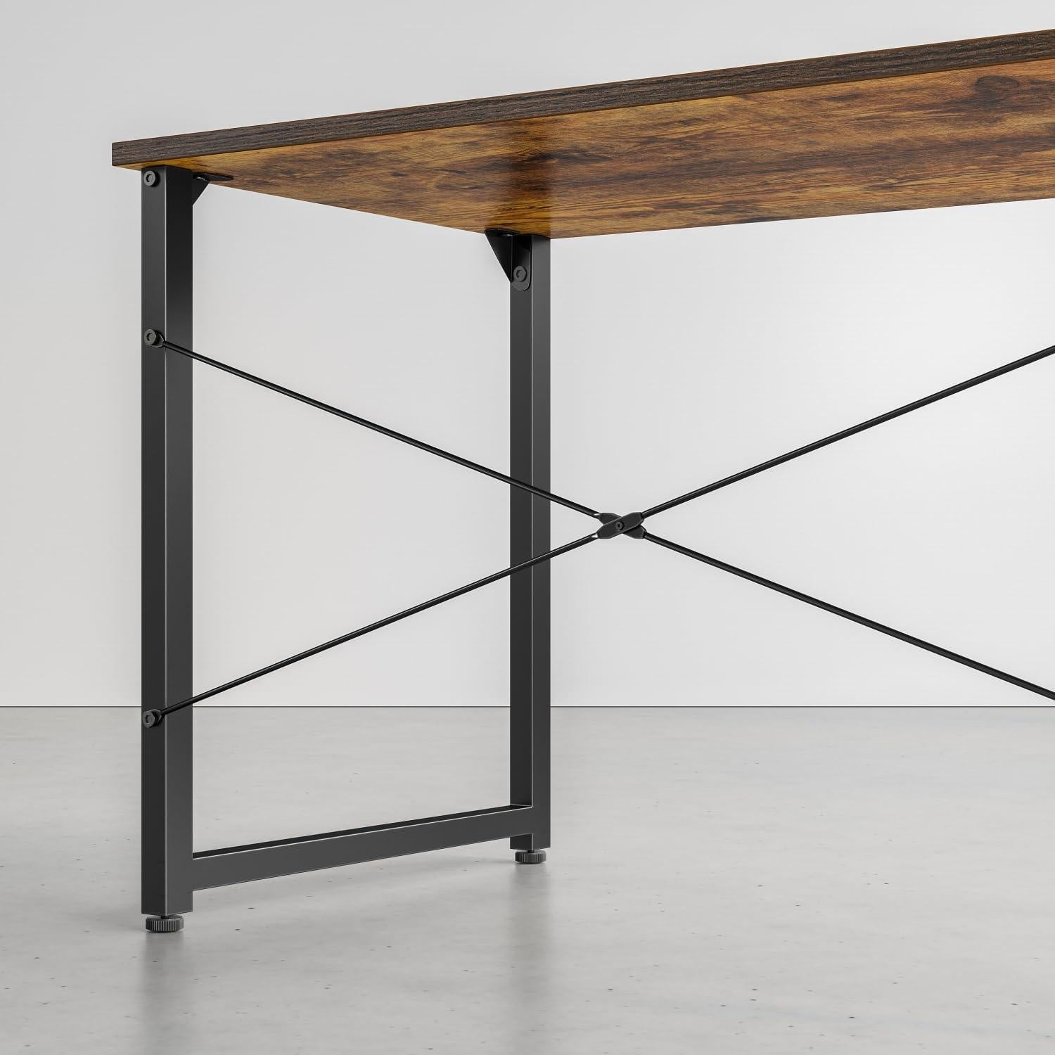 Escritorio CubiCubi 81 cm Marrón Rústico para Oficina en Casa