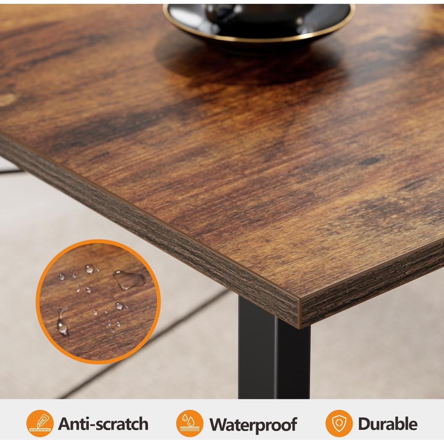 Escritorio CubiCubi 81 cm Marrón Rústico para Oficina en Casa