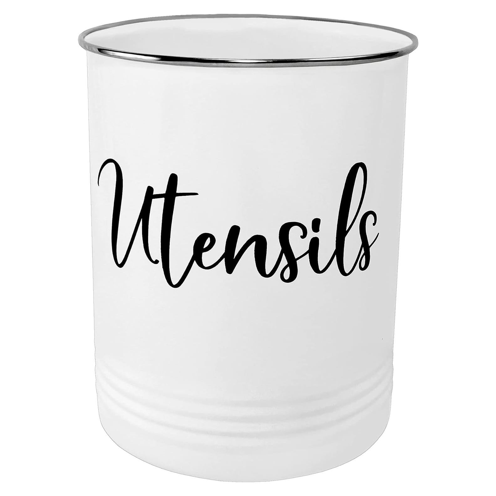 Soporte de Utensilios Vintage Home Acre Designs - Organizador 17x13.7cm - Blanco