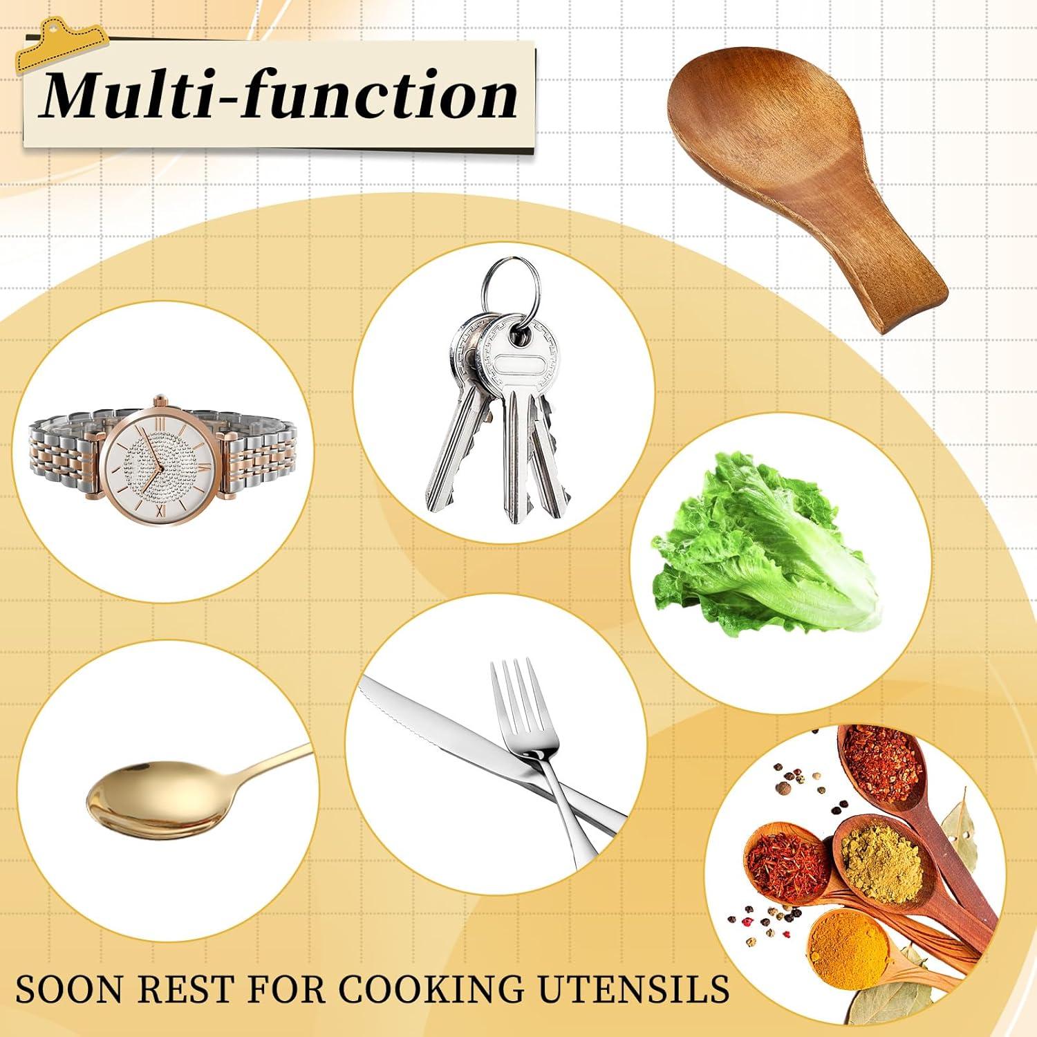 Soporte para cucharas de bambú KALIONE 18x9x2.3 cm