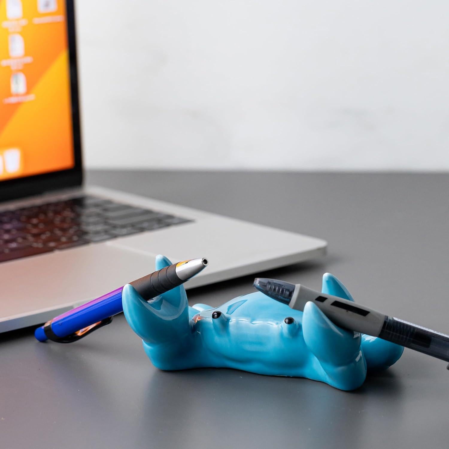 Soporte para cuchara de cerámica Cormomu cangrejo azul