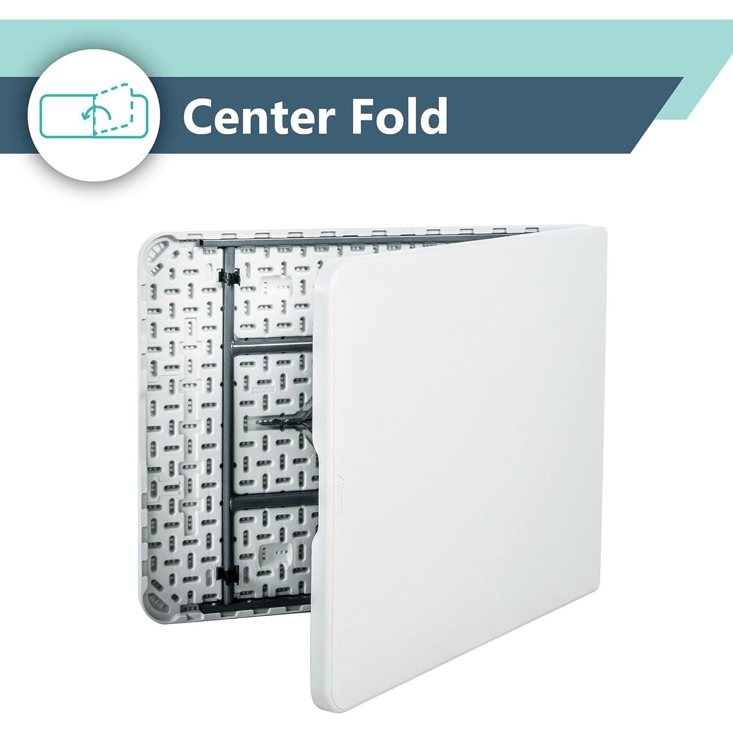 Mesa Plegable Blanca Peakform 1.83m para 6 Personas