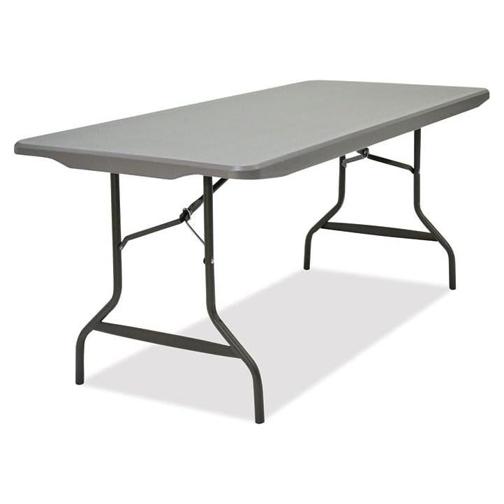Mesa Plegable Comercial Iceberg 76.2x182.88 cm Carbón