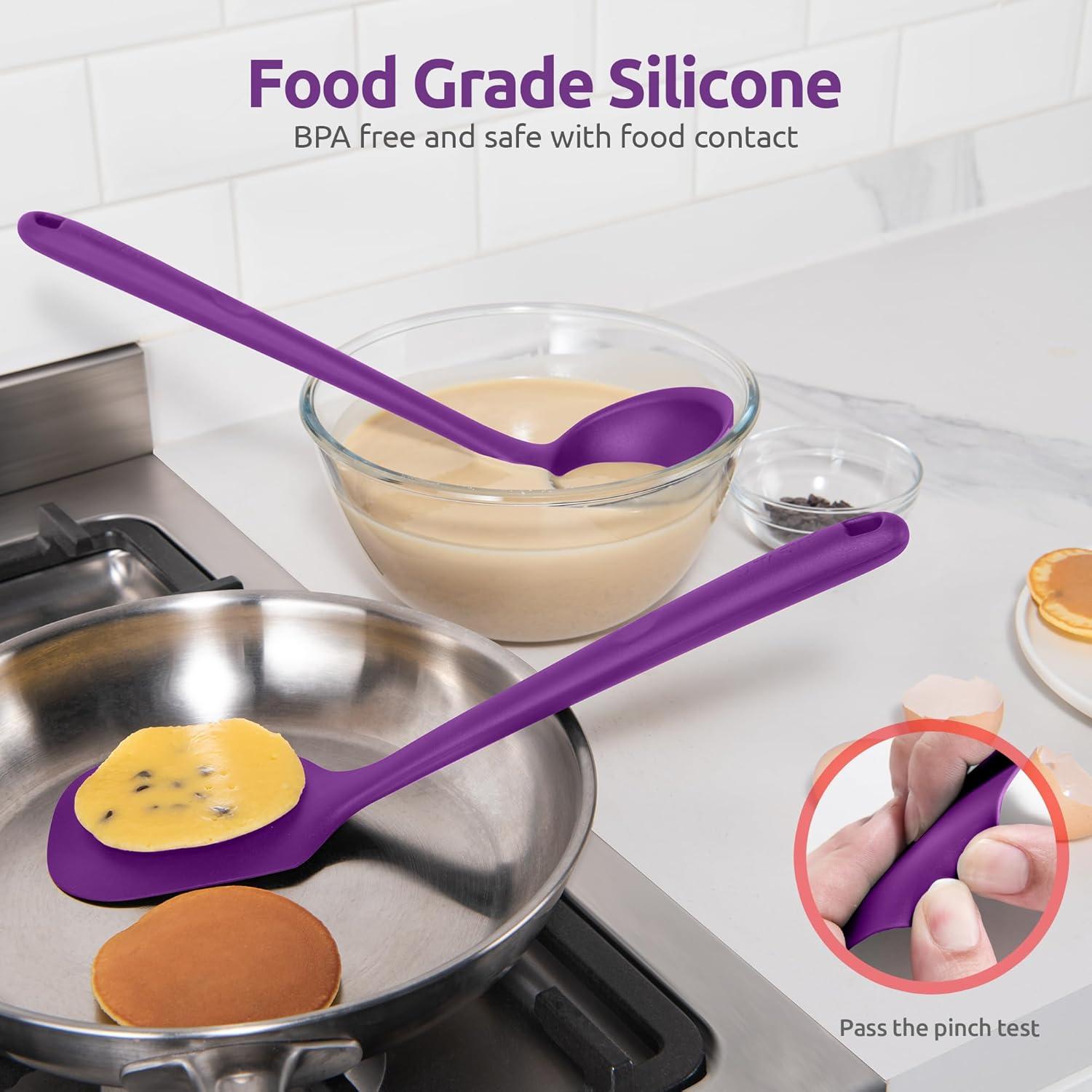 Juego de Utensilios de Cocina U-Taste Silicona 5 Piezas Púrpura