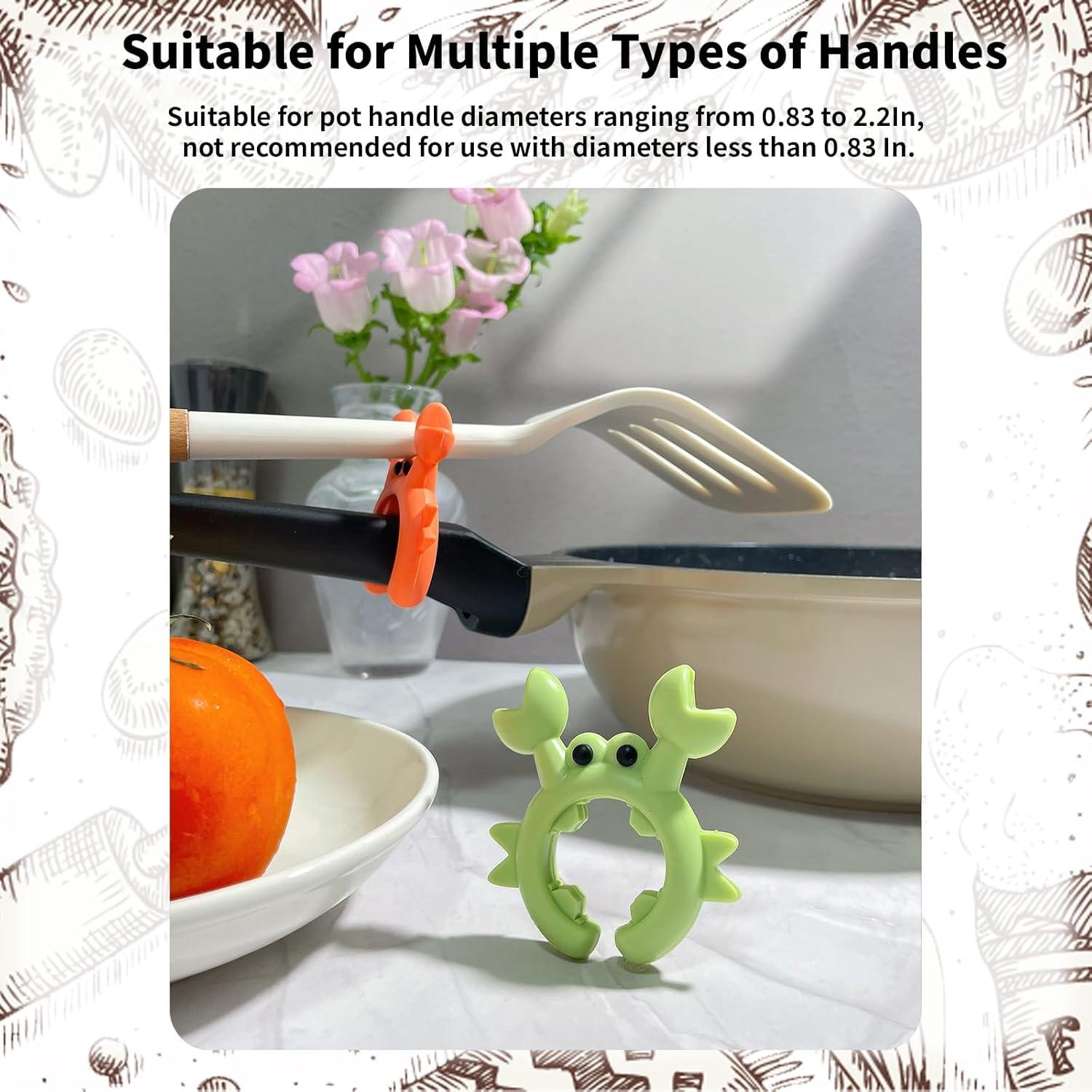 Reposacucharas de Silicona LIFCIUSO Cangrejo 4 Piezas Antideslizante