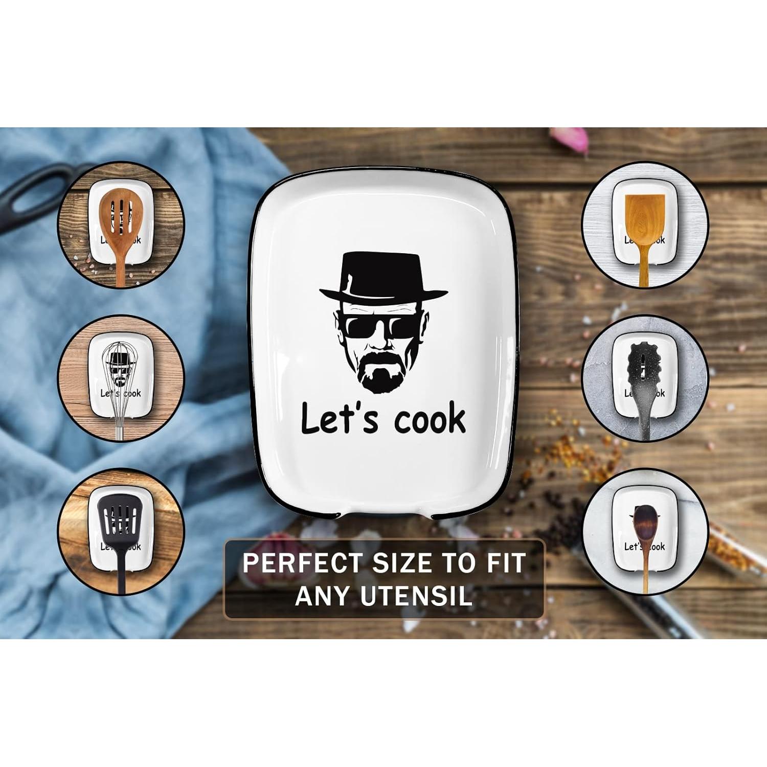 Soporte de Cuchara de Cerámica Hvukeke Vamos a Cocinar 14.73 cm