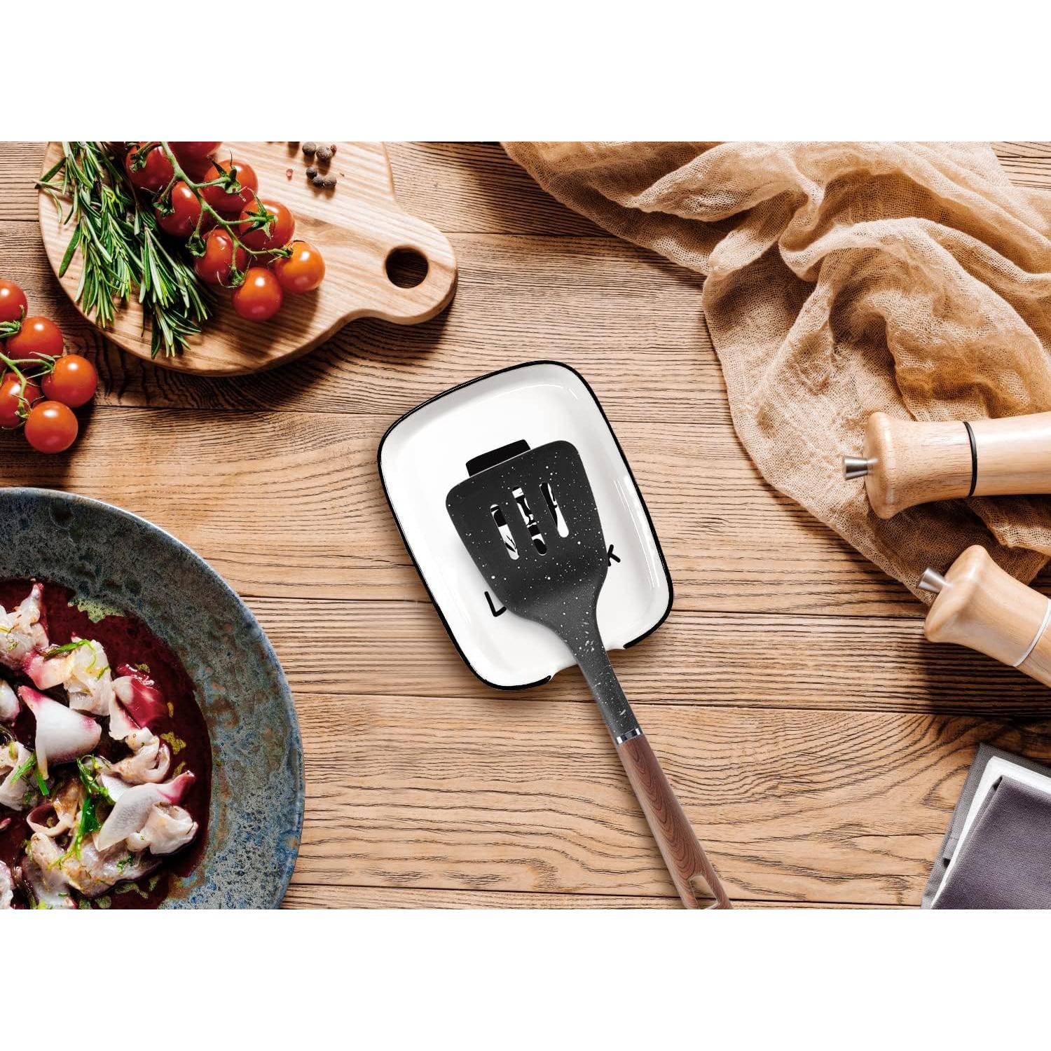 Soporte de Cuchara de Cerámica Hvukeke Vamos a Cocinar 14.73 cm