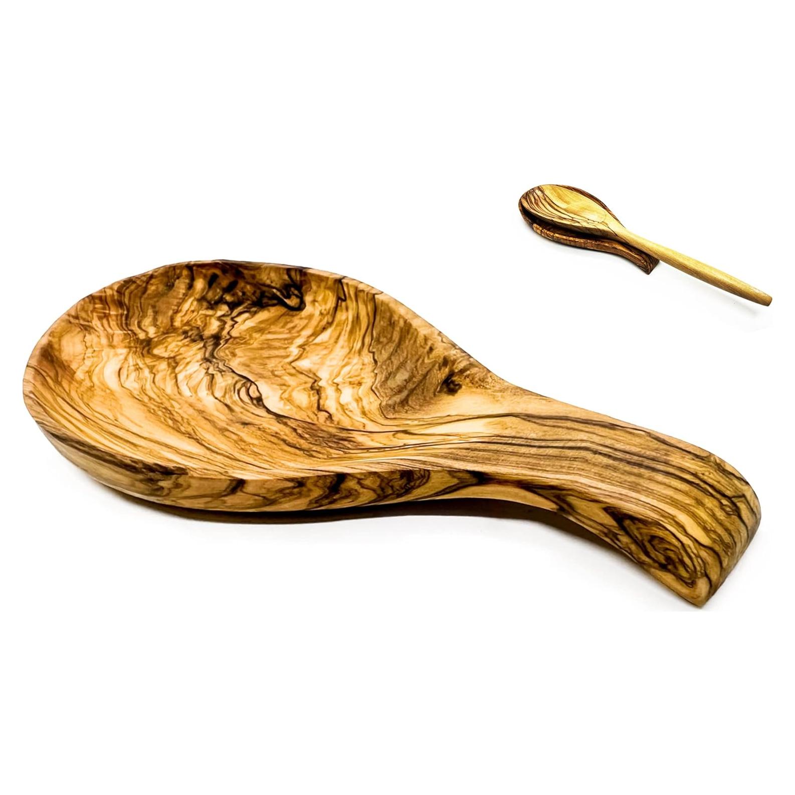 Soporte para Cuchara de Madera de Olivo Kityemo 21 cm