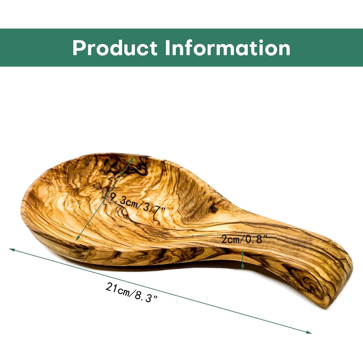 Soporte para Cuchara de Madera de Olivo Kityemo 21 cm