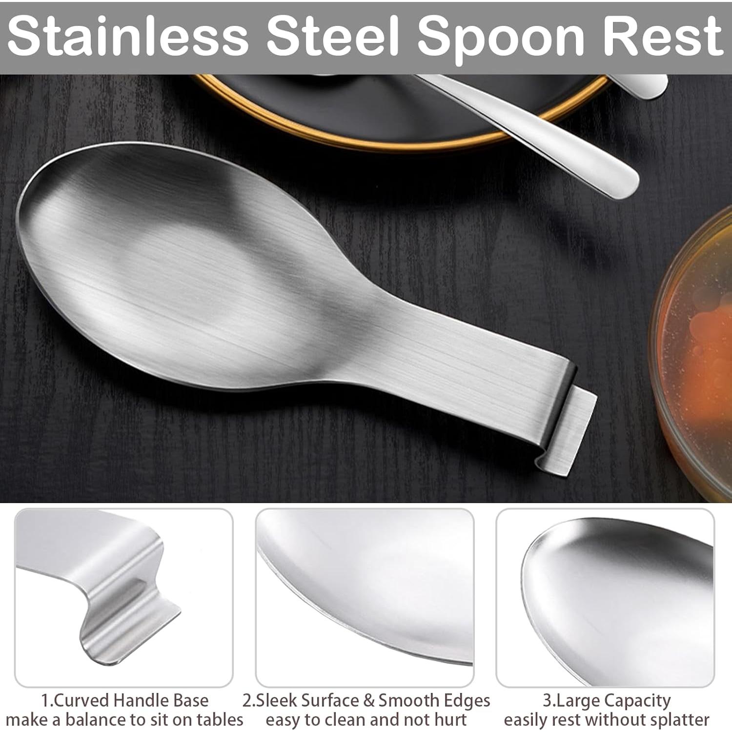 Soporte para Cucharas de Acero Inoxidable GIWOSK - 8 Piezas