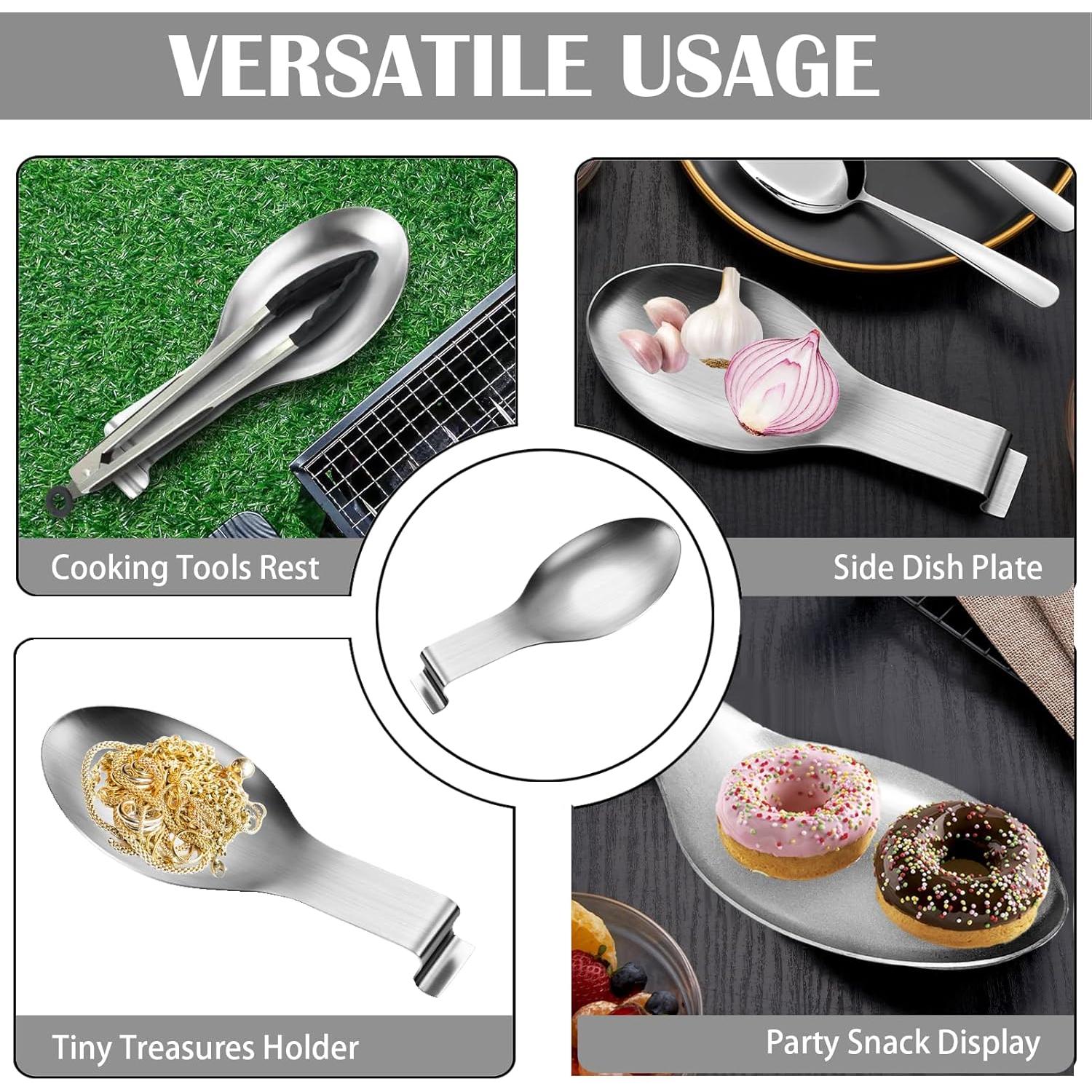 Soporte para Cucharas de Acero Inoxidable GIWOSK - 8 Piezas