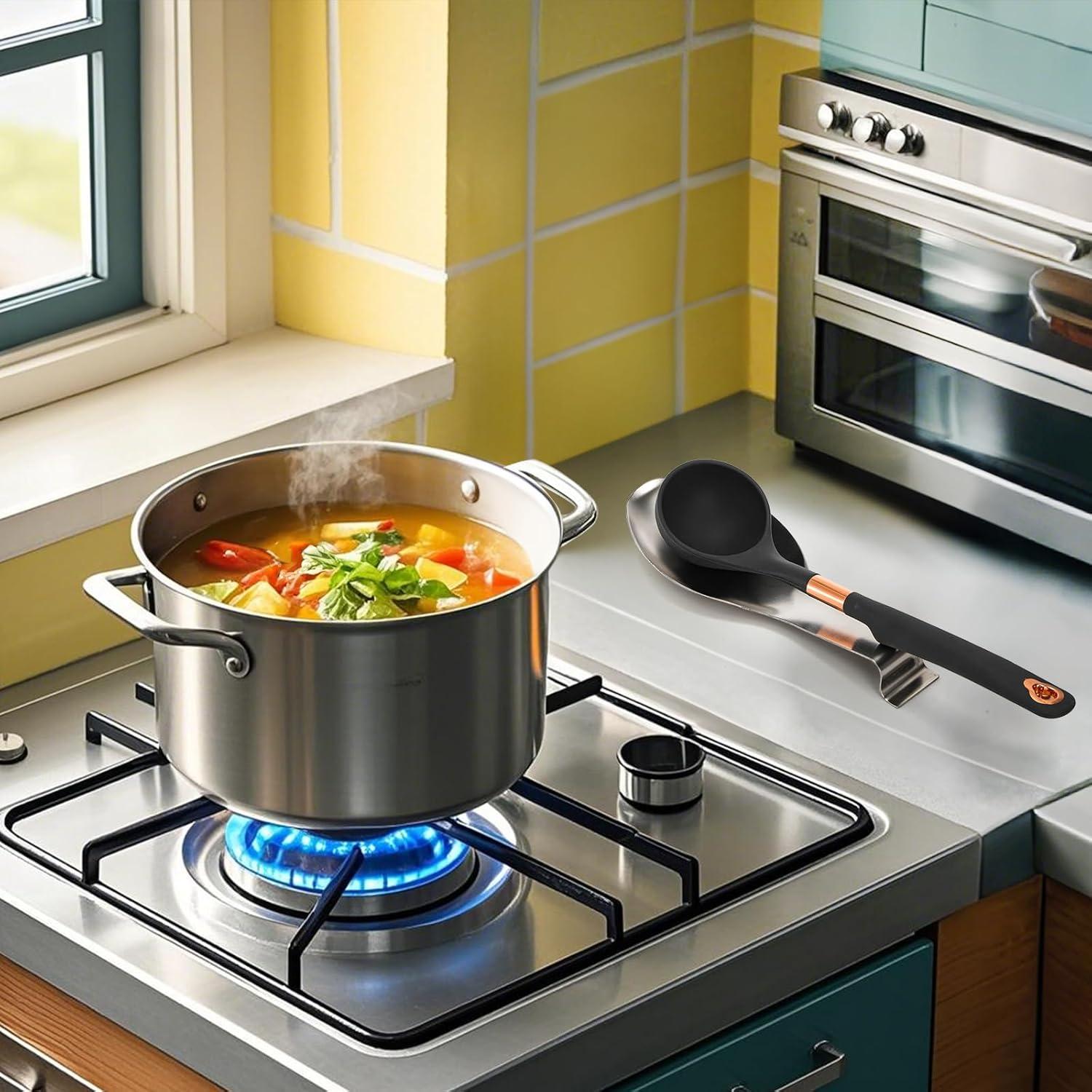 Soportes para Cucharas ELFULLY Acero Inoxidable 8 Piezas