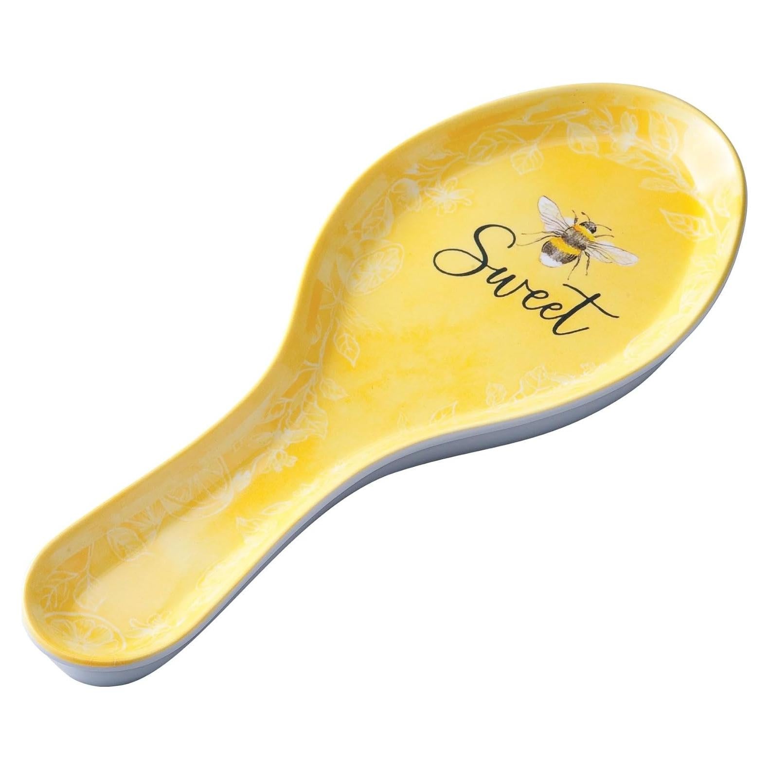 Soporte para cuchara UPware Sweet Bee 24.4 cm melamina amarilla