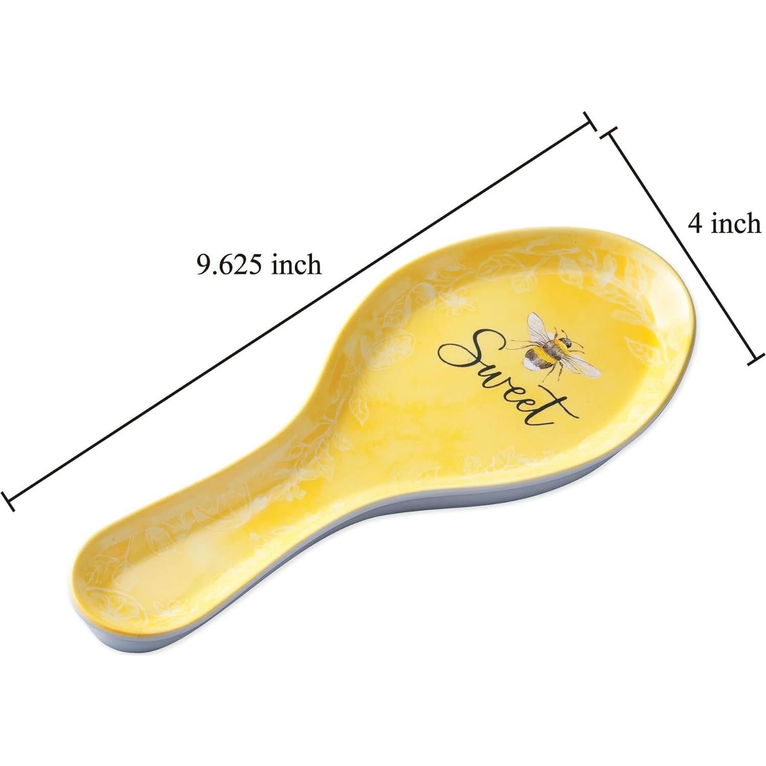 Soporte para cuchara UPware Sweet Bee 24.4 cm melamina amarilla