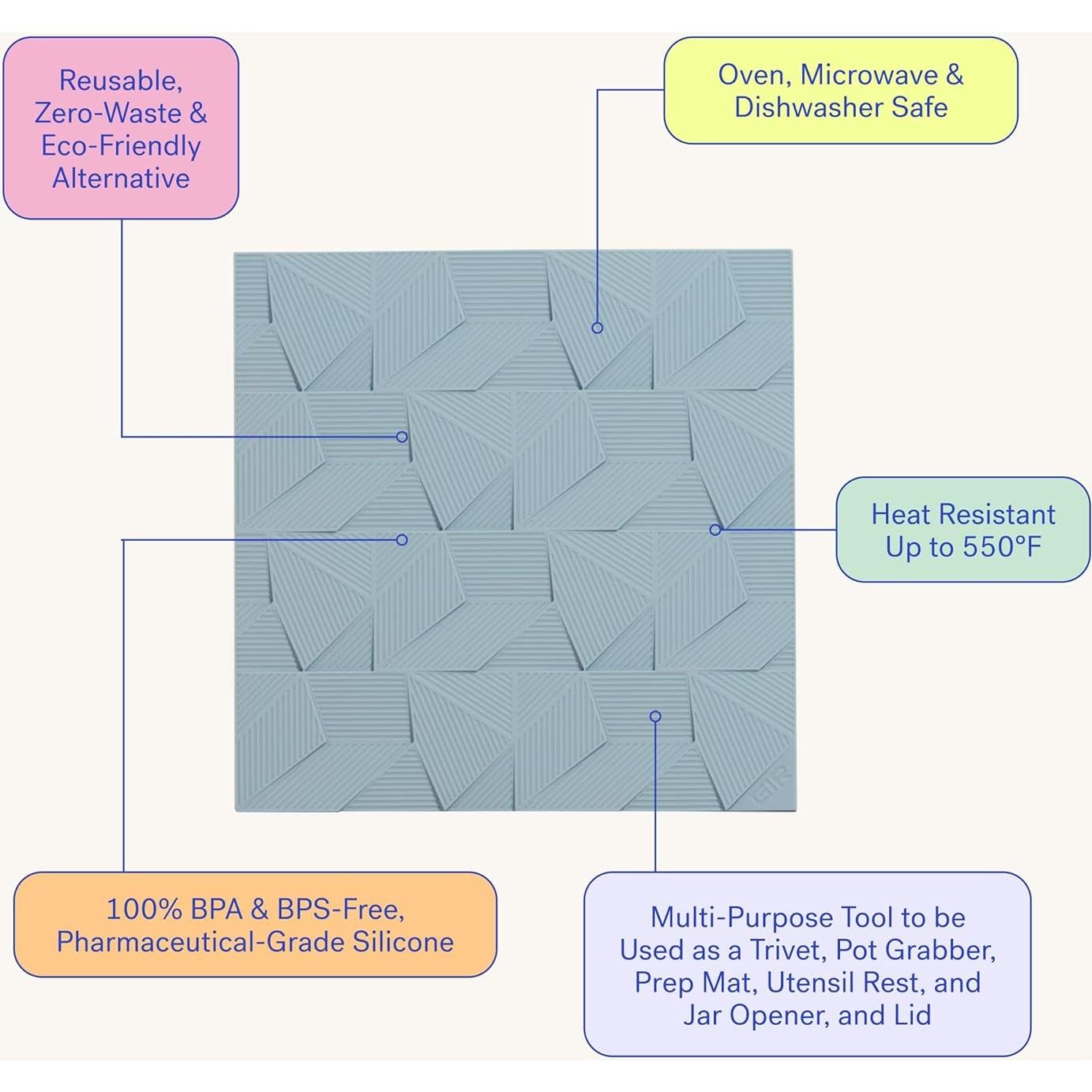 Juego de Manteles de Silicona GIR - Set de 2, 20.32cm y 10.16cm, Resistente al Calor