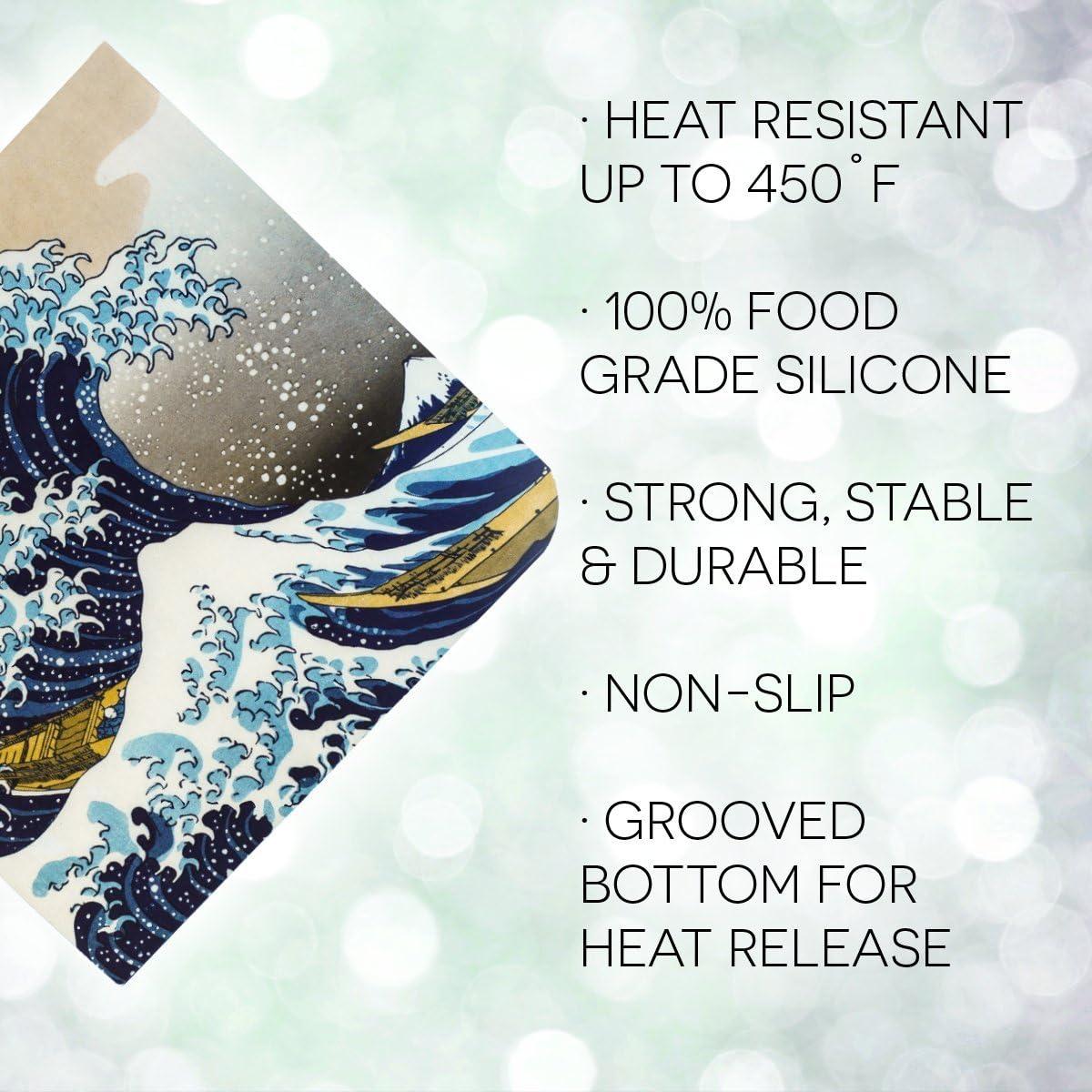 Trivet de Silicona Modgy Hokusai 20.32 cm Antideslizante