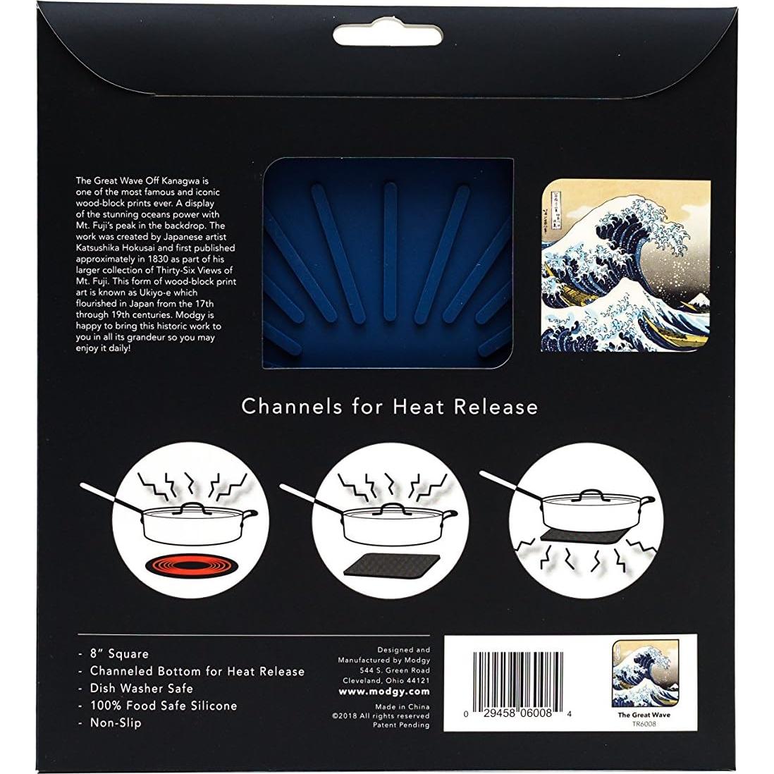 Trivet de Silicona Modgy Hokusai 20.32 cm Antideslizante